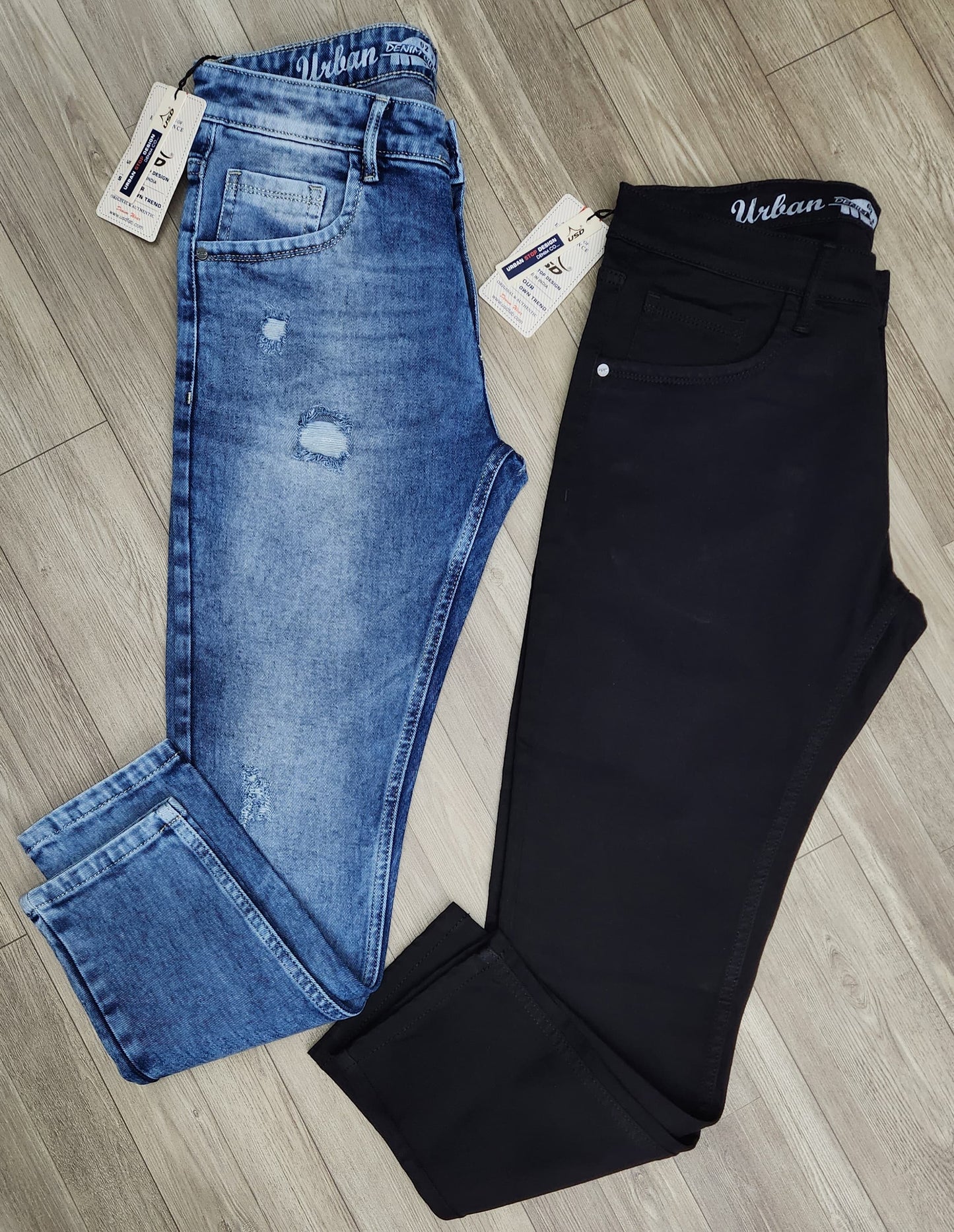 358/3-Men's Premium Denim Jeans Ankle Fit