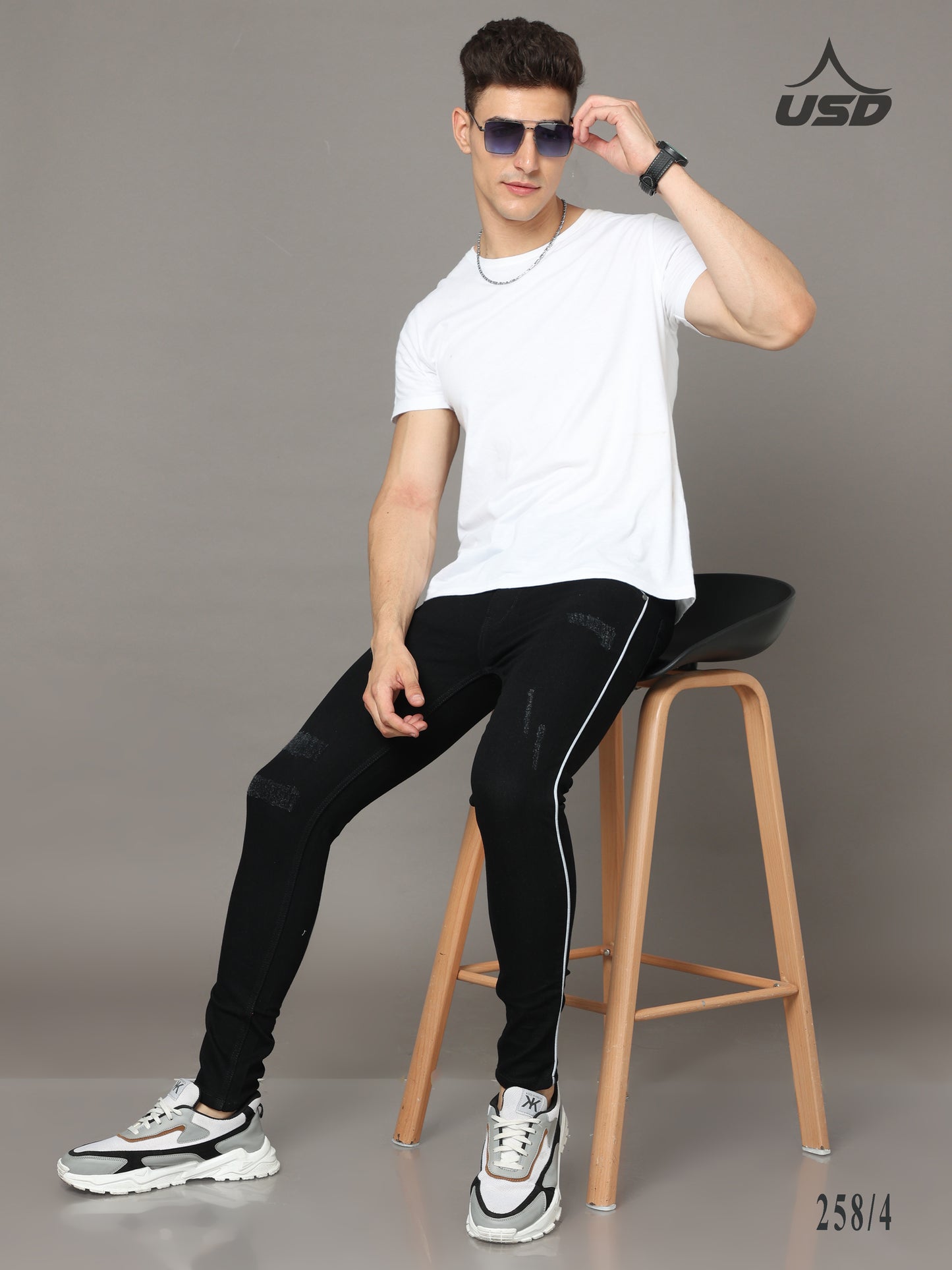 258/4-Designer Ankle Fit Jeans