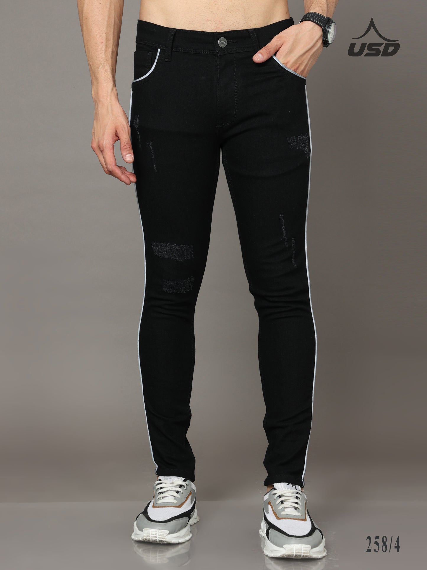 258/4-Designer Ankle Fit Jeans