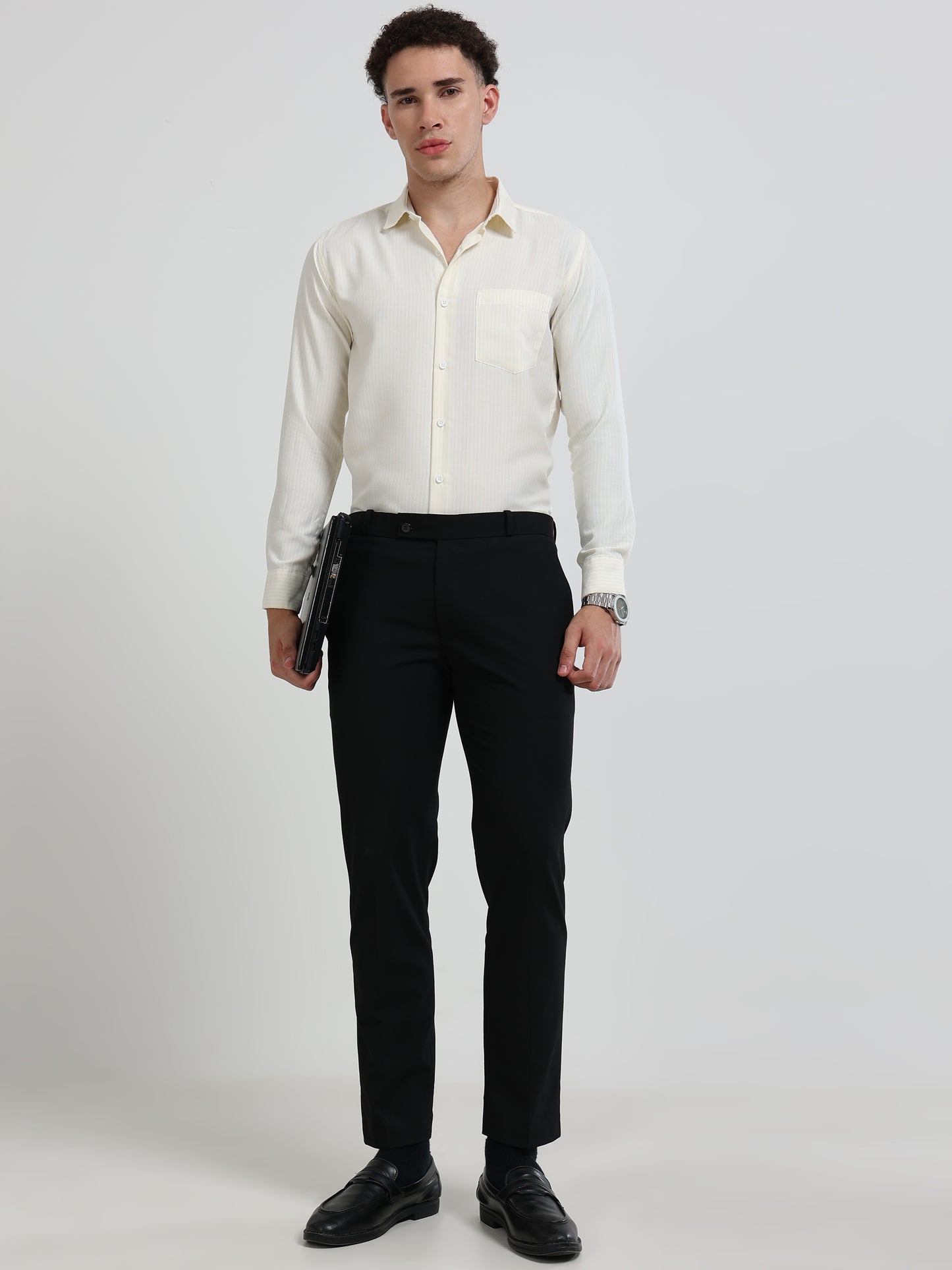 Mens Premium Striped Cotton Shirt - Regular Fit USD 408/1