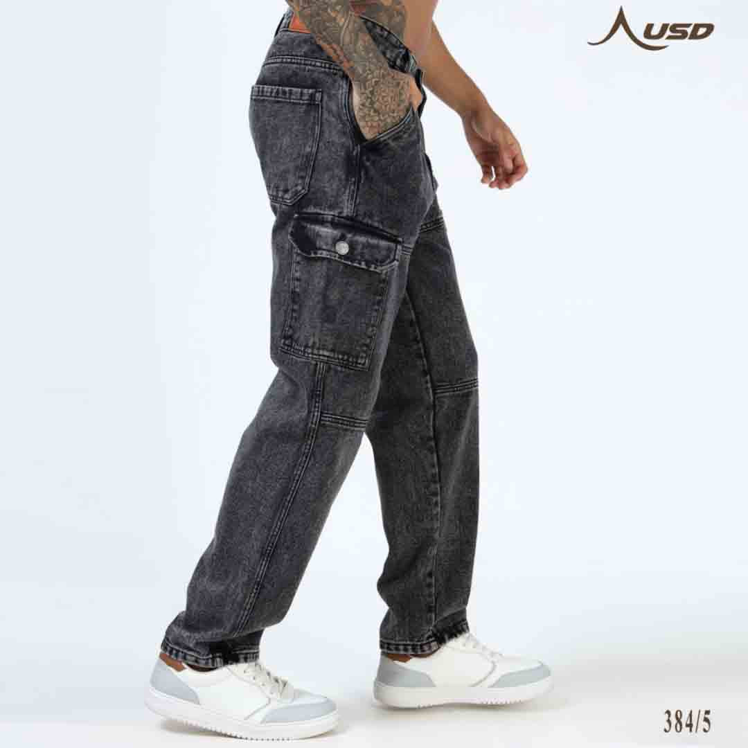Super Stylish Baggy Cargo Jeans-JC-384-5