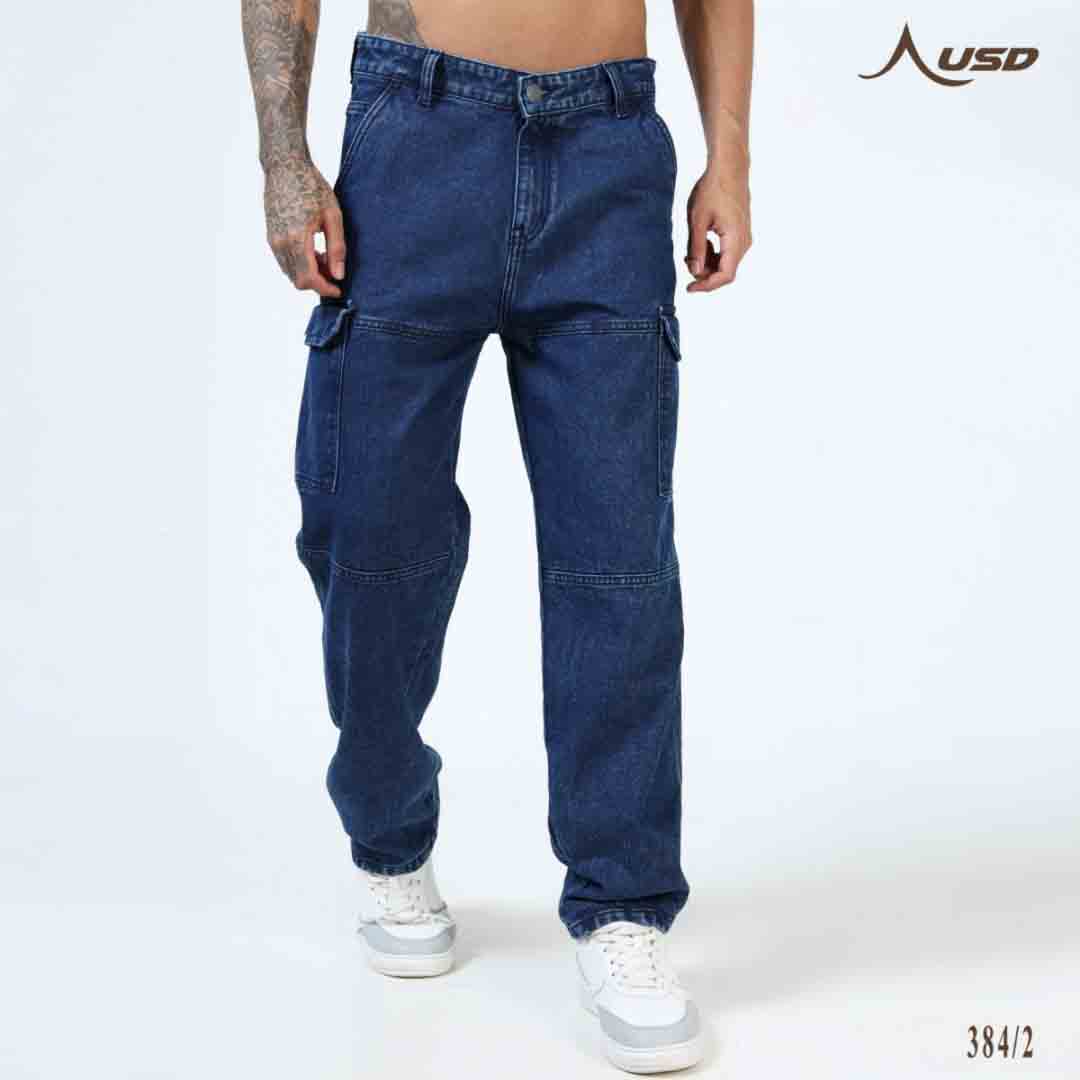 Super Stylish Baggy Cargo Jeans-JC-384-2