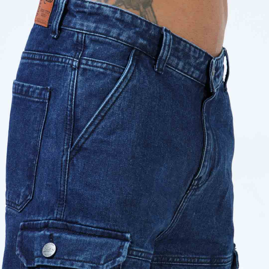 Super Stylish Baggy Cargo Jeans-JC-384-2