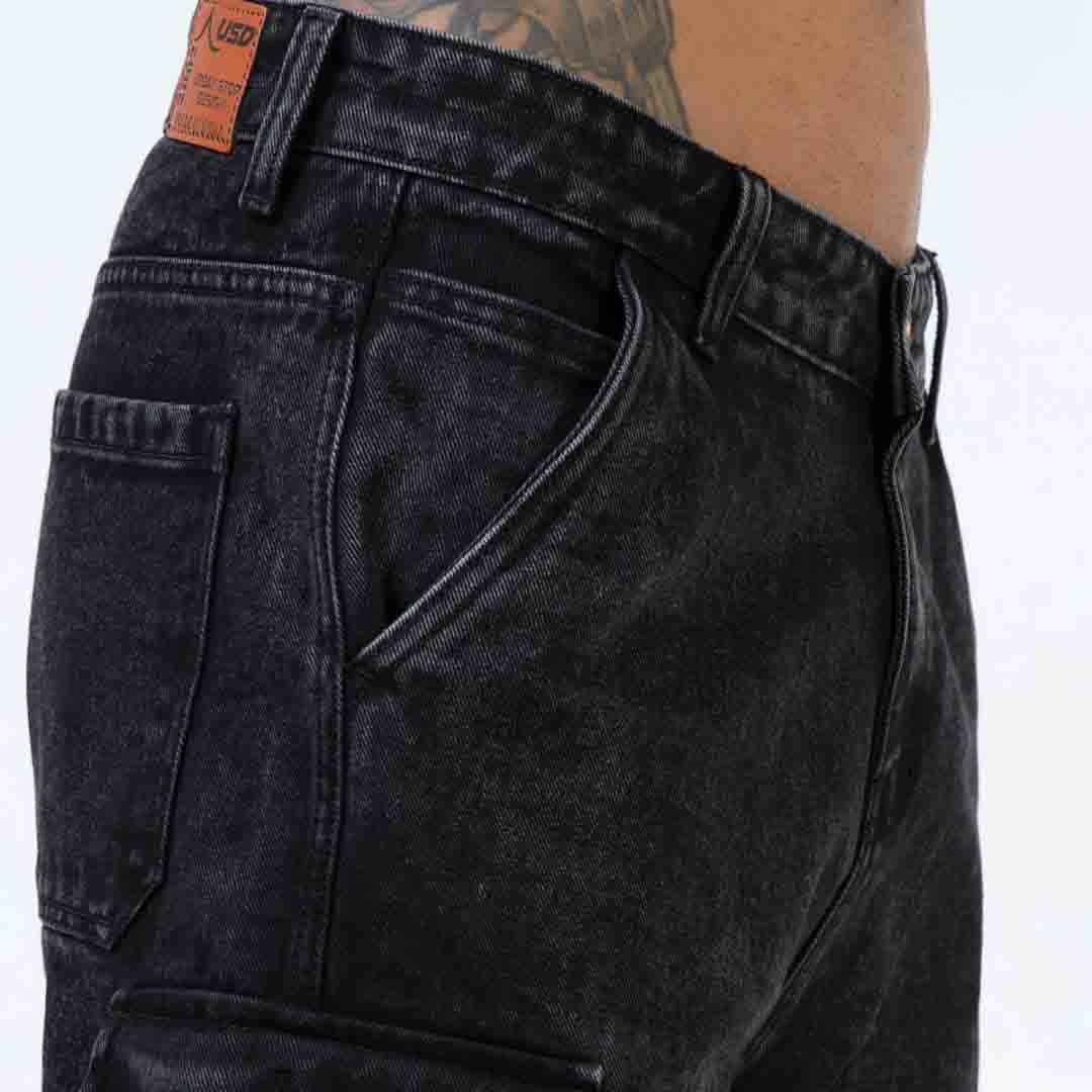 Super Stylish Baggy Cargo Jeans-JC-384-4