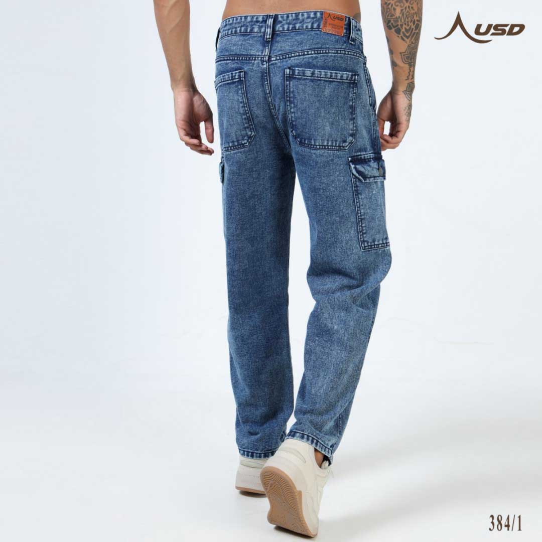 Super Stylish Baggy Cargo Jeans-JC-384-1