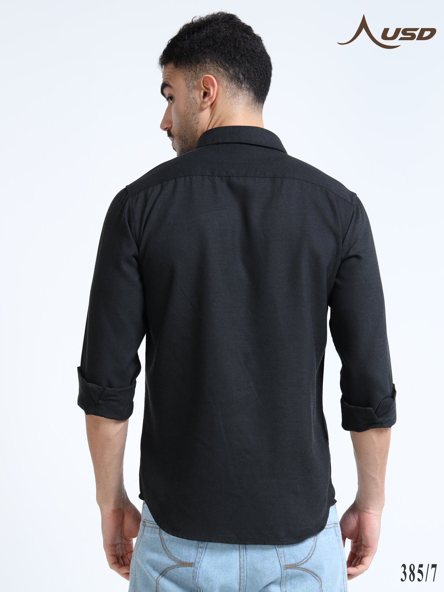 385/7-Premium Oxford Yarn Dyed Cotton Shirt for Men