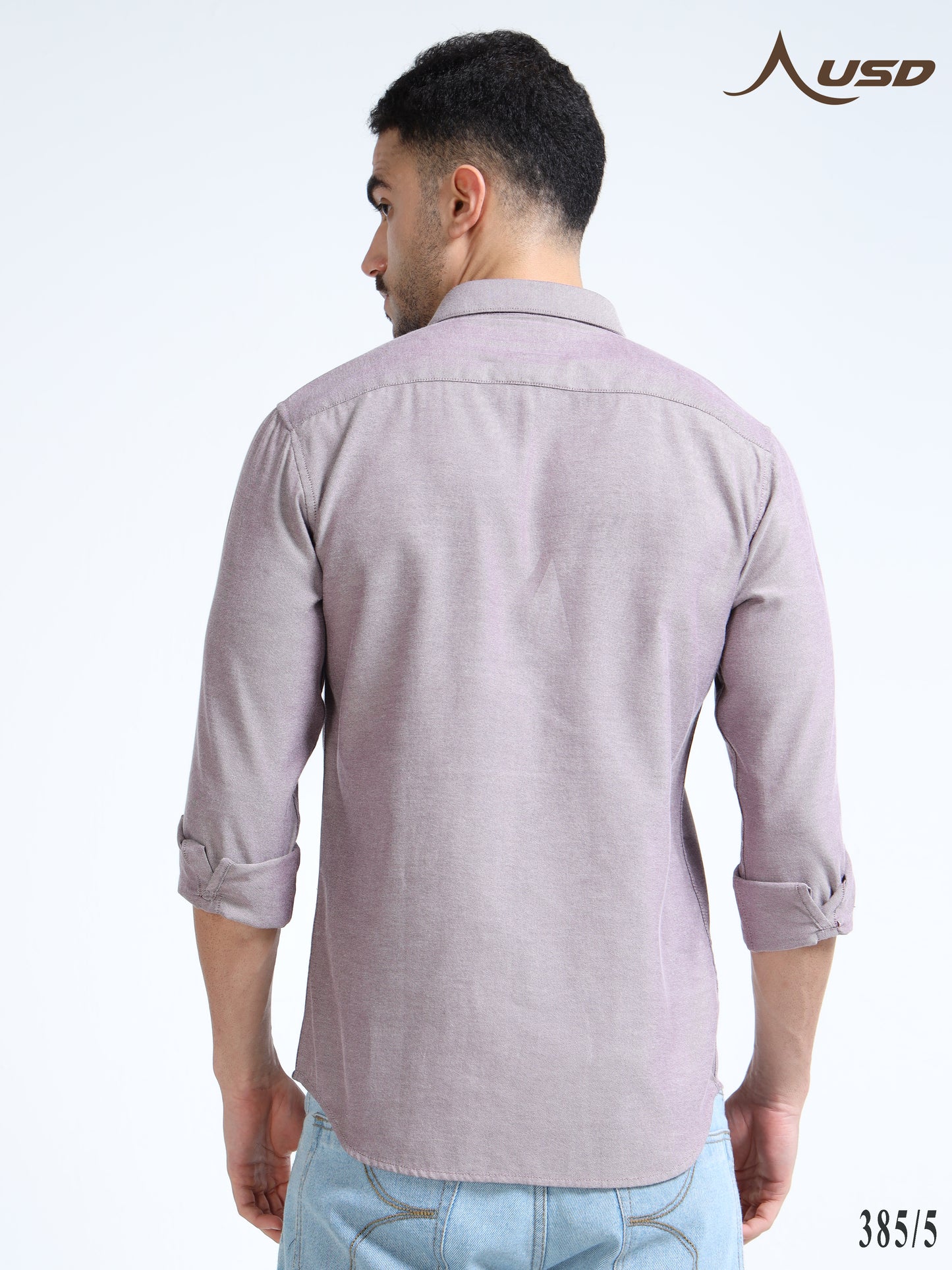 385/5-Premium Oxford Yarn Dyed Cotton Shirt for Men