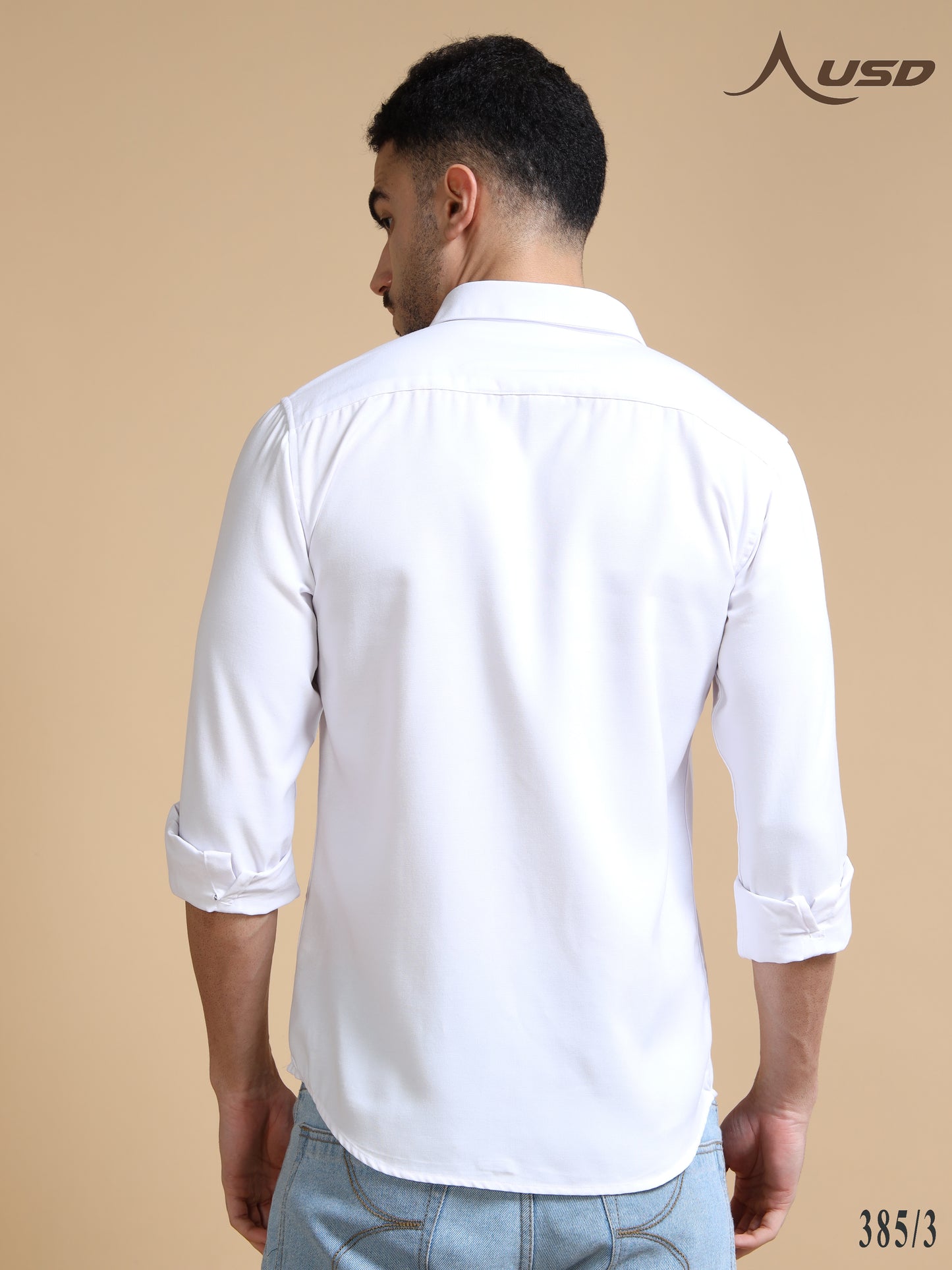385/3-Premium Oxford Yarn Dyed Cotton Shirt for Men
