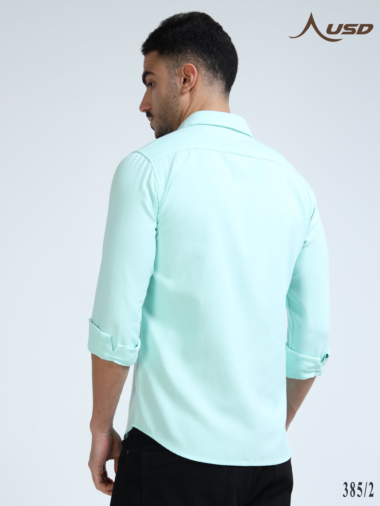 385/2-Premium Oxford Yarn Dyed Cotton Shirt for Men
