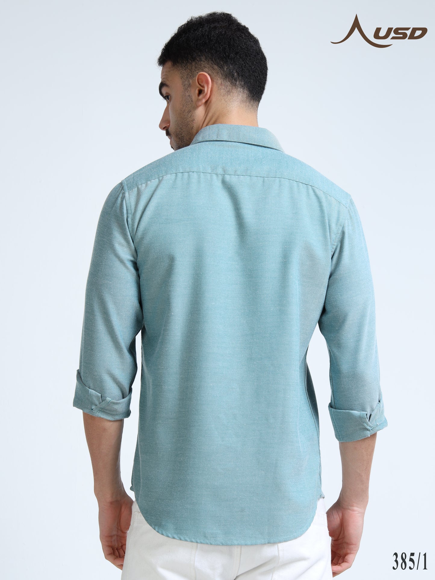 385/1-Premium Oxford Yarn Dyed Cotton Shirt for Men