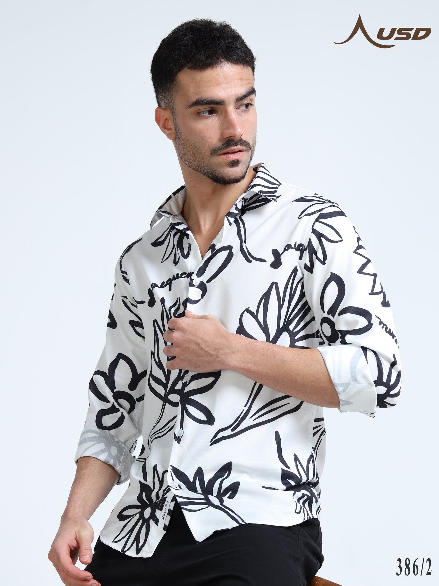 386/2-Premium Rayon Digital Print Shirt