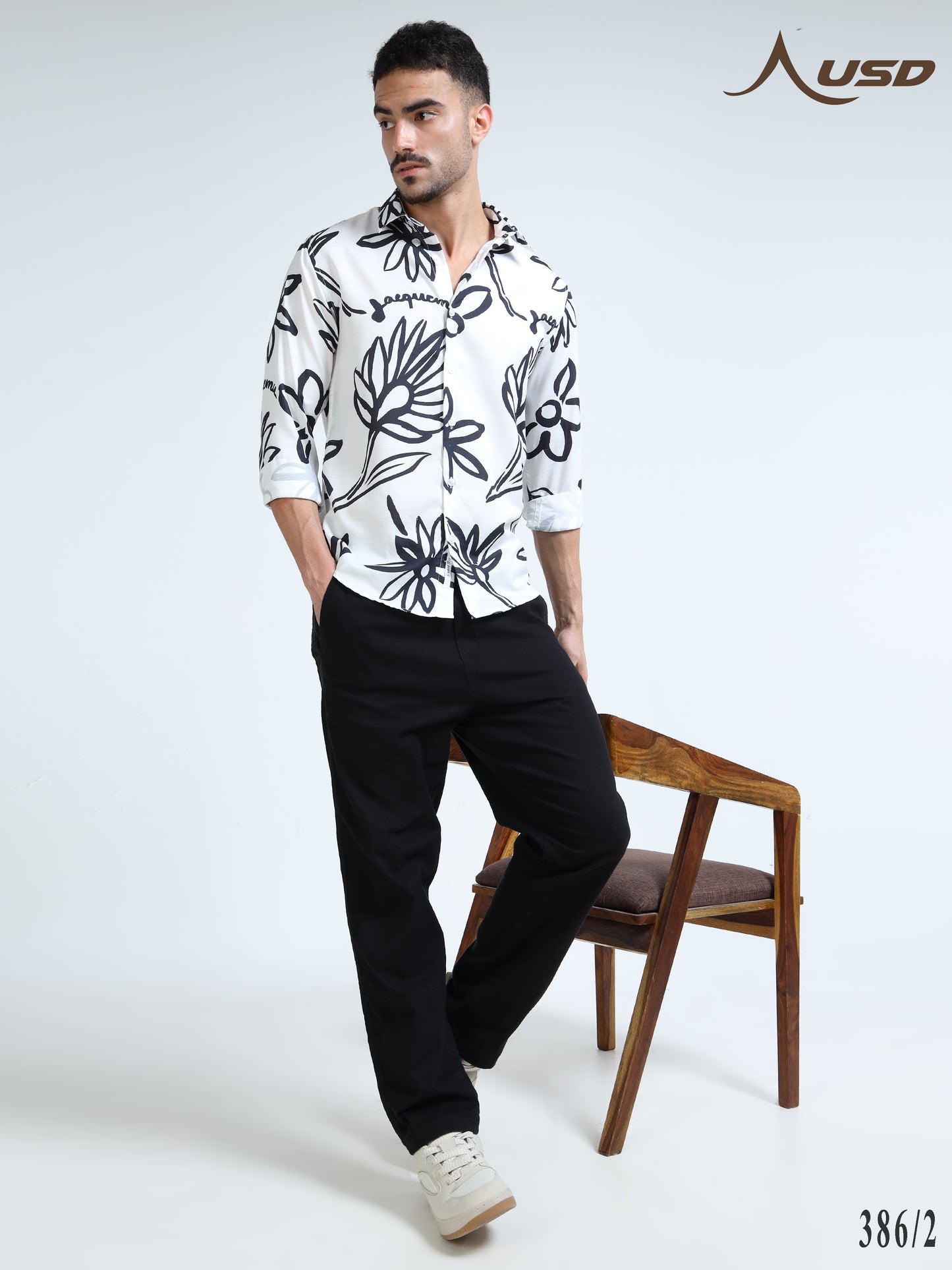 386/2-Premium Rayon Digital Print Shirt