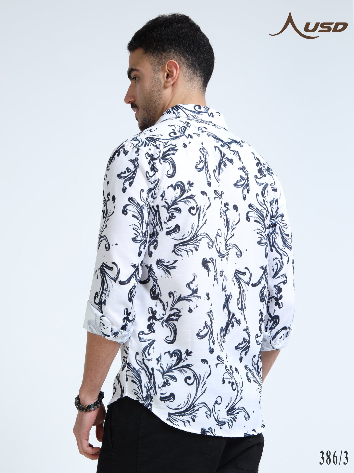 386/3-Premium Rayon Digital Print Shirt