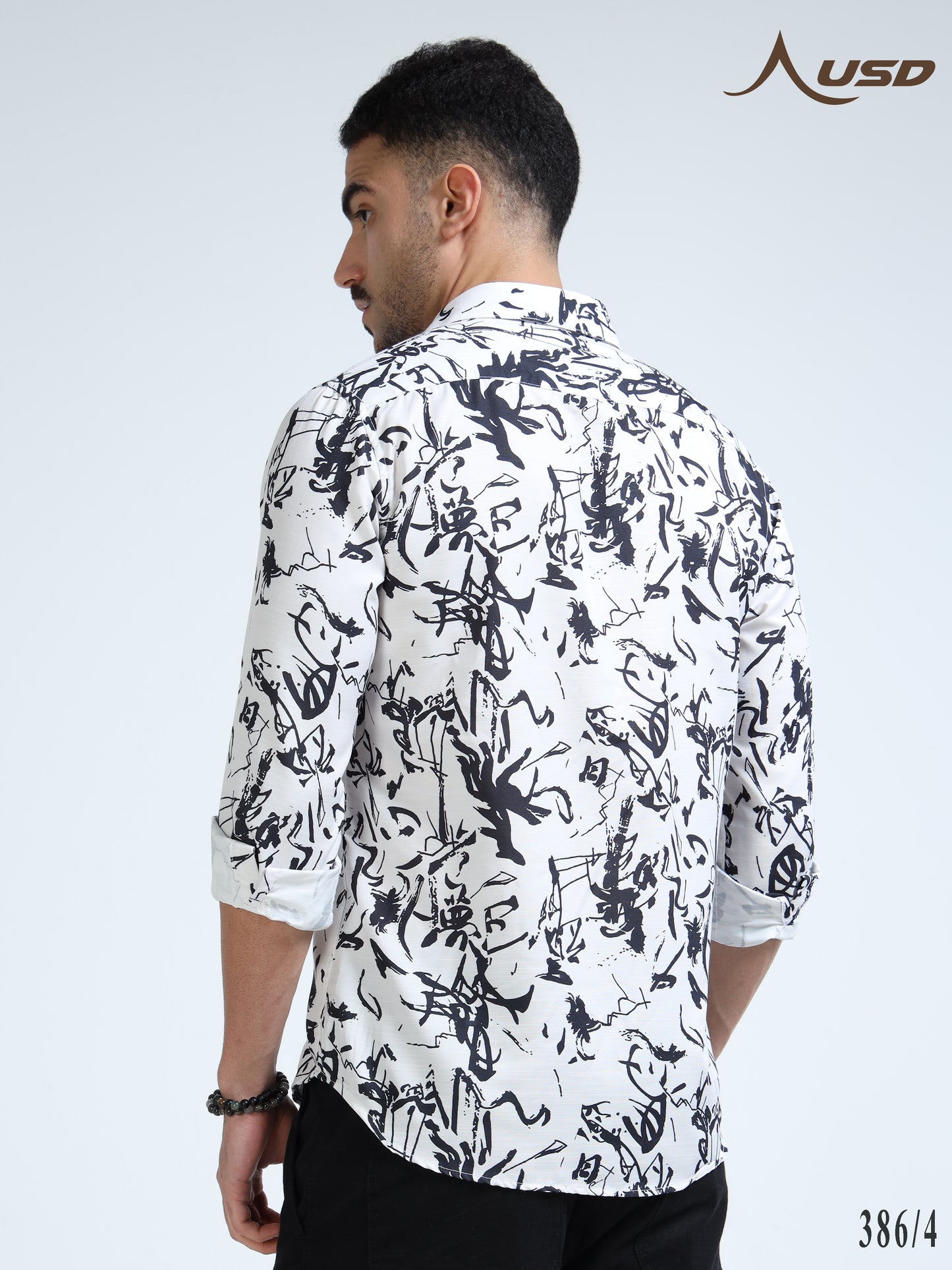 386/4-Premium Rayon Digital Print Shirt
