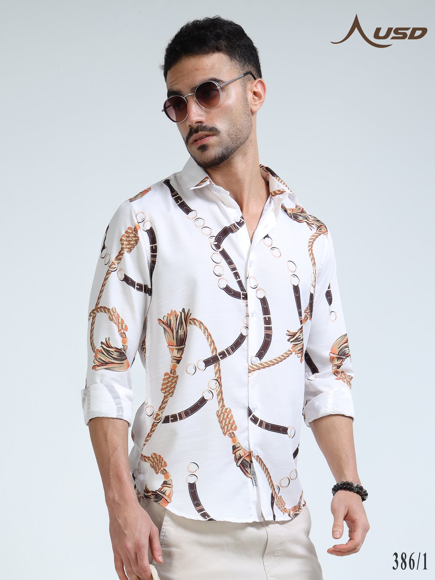 386/1-Premium Rayon Digital Print Shirt
