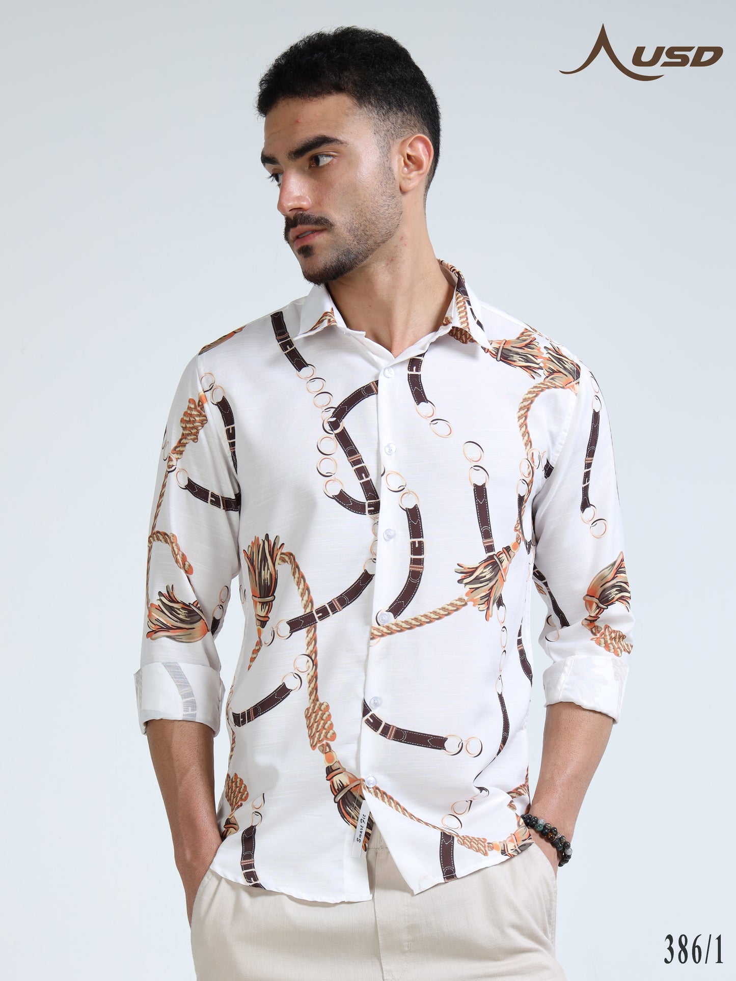 386/1-Premium Rayon Digital Print Shirt