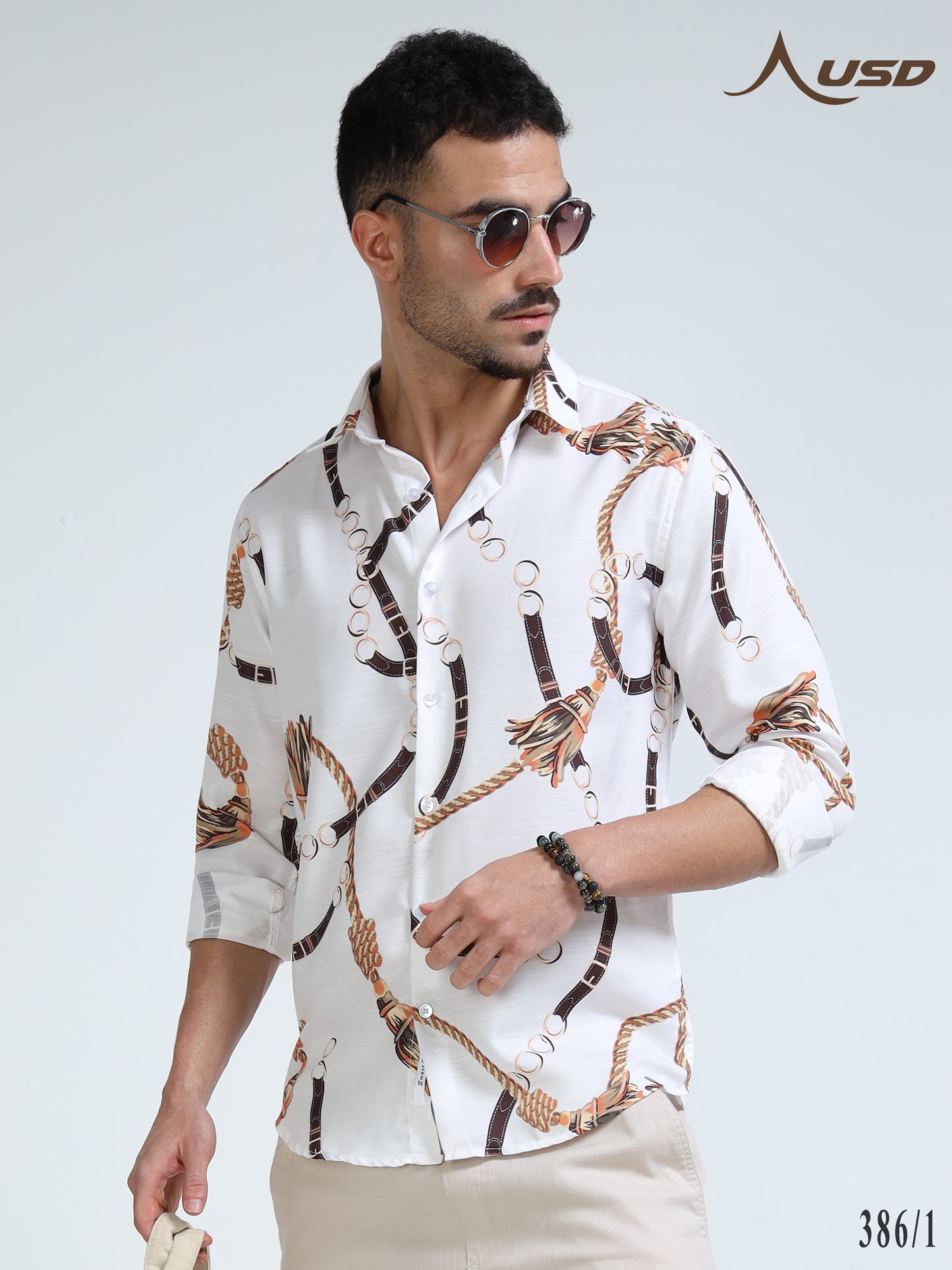 386/1-Premium Rayon Digital Print Shirt