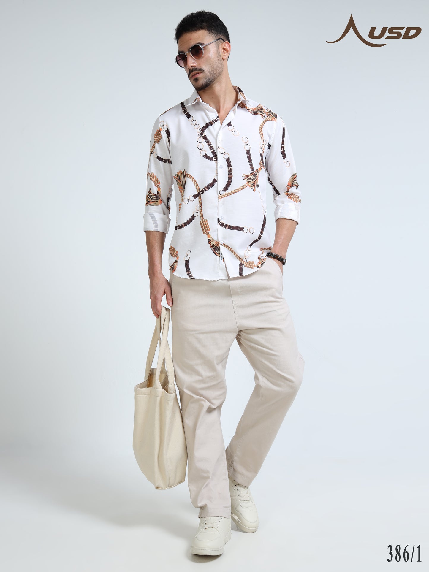 386/1-Premium Rayon Digital Print Shirt