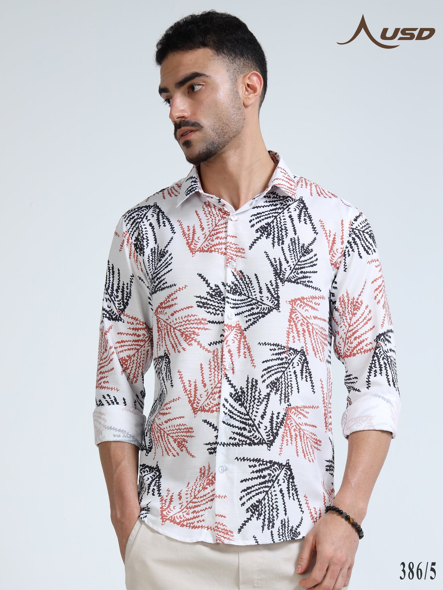 386/5-Premium Rayon Digital Print Shirt