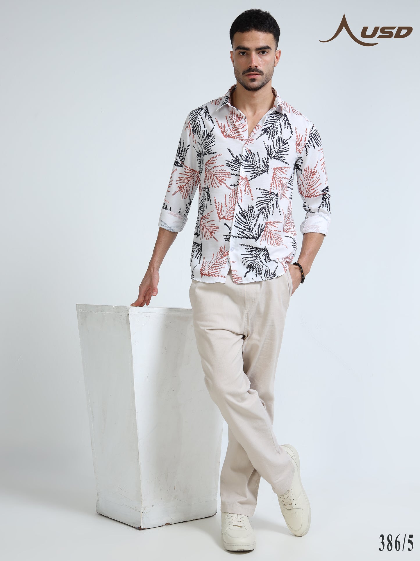 386/5-Premium Rayon Digital Print Shirt