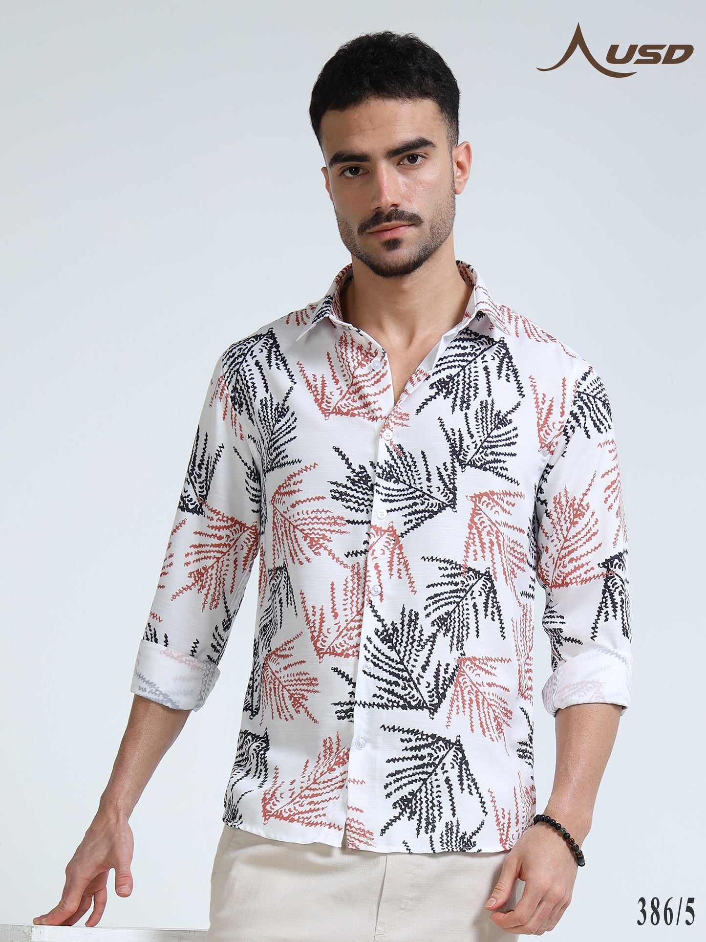 386/5-Premium Rayon Digital Print Shirt