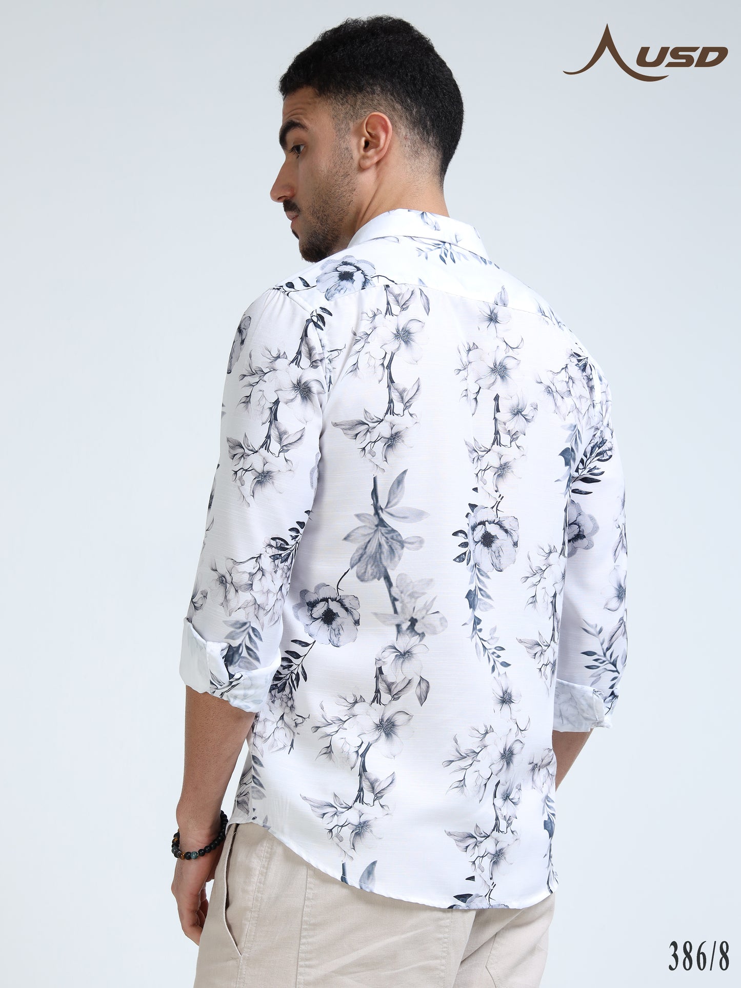 386/8-Premium Rayon Digital Print Shirt