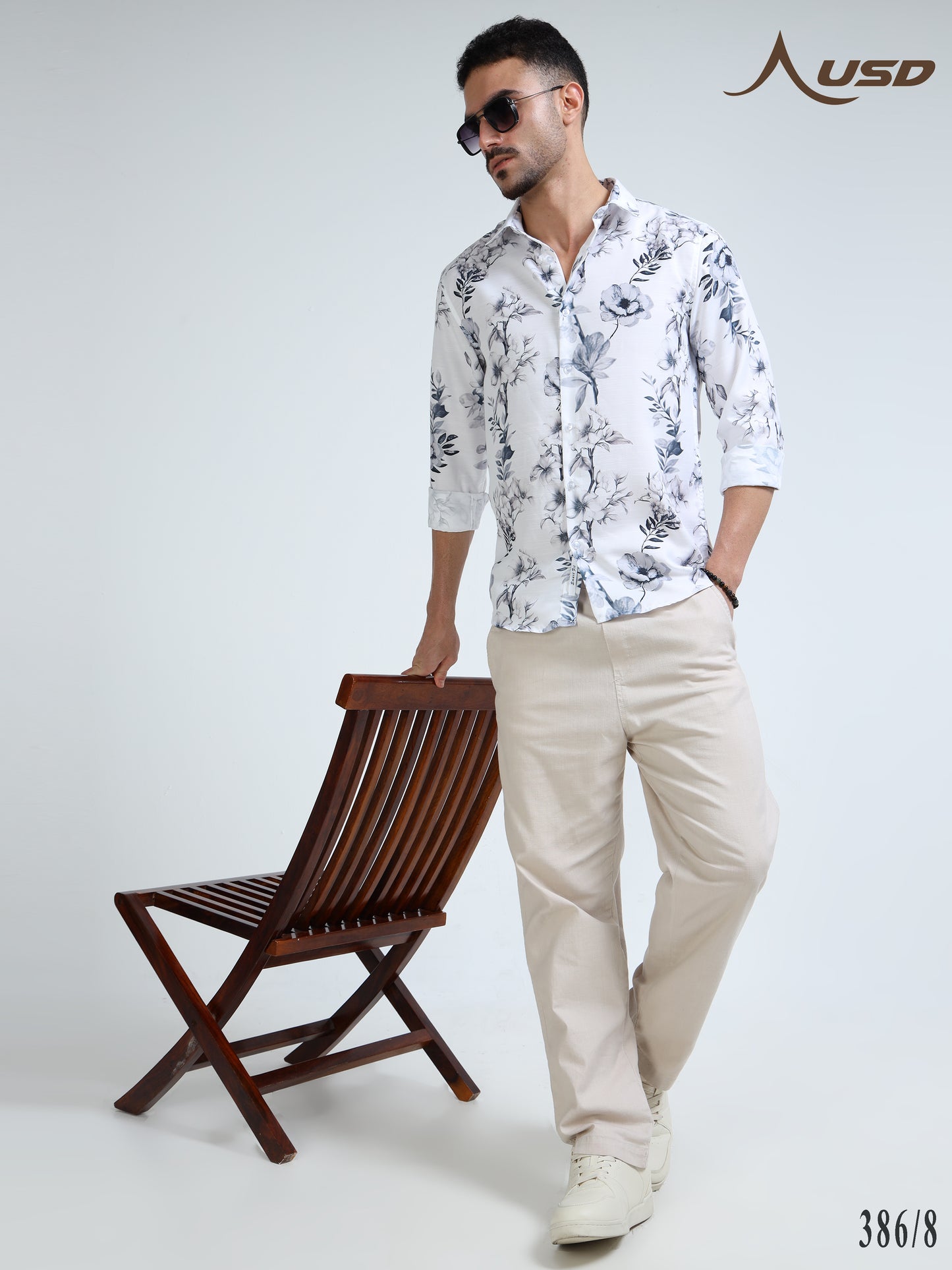 386/8-Premium Rayon Digital Print Shirt
