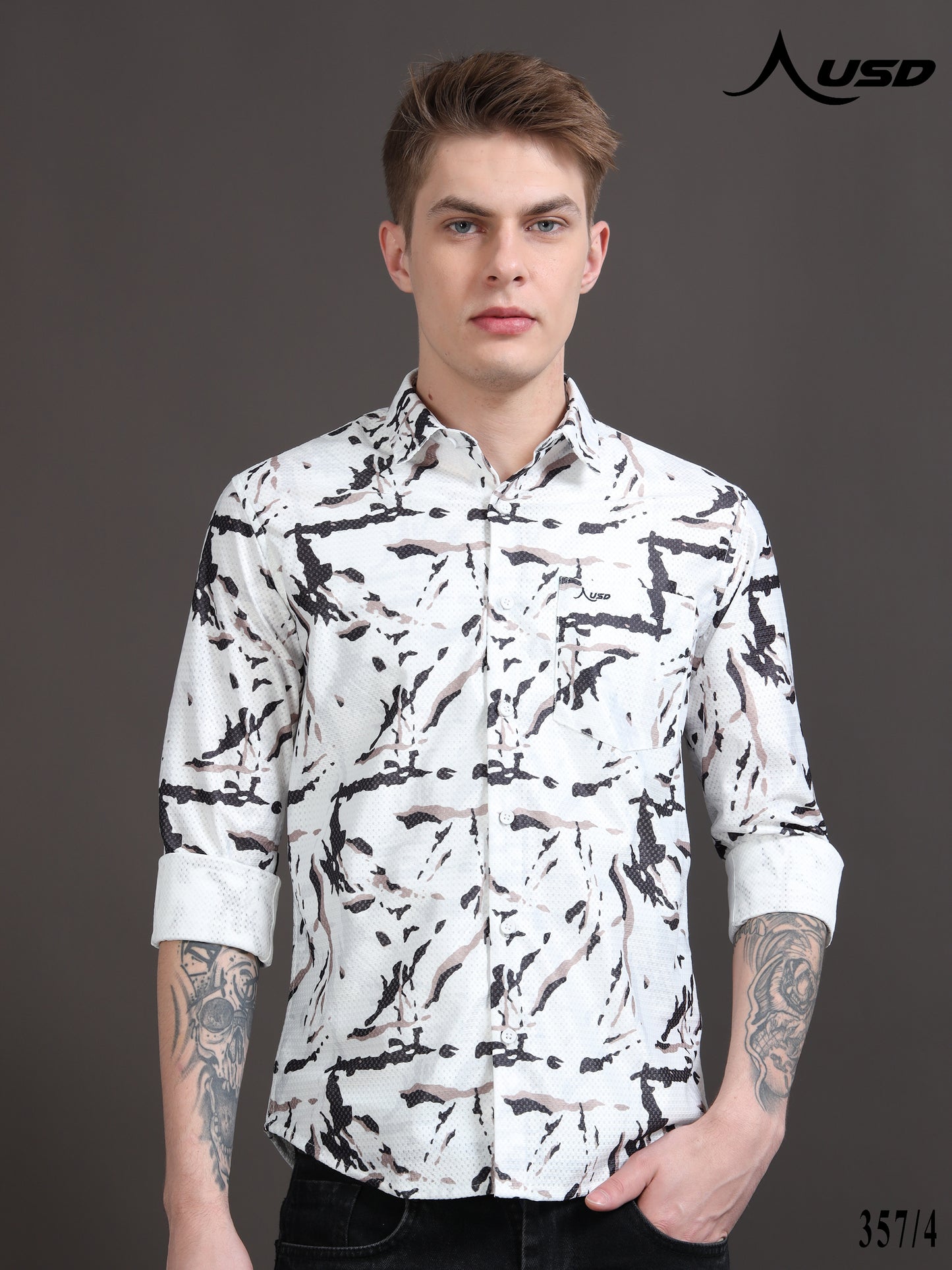 Crochet Digital Printed Shirts - 357/4