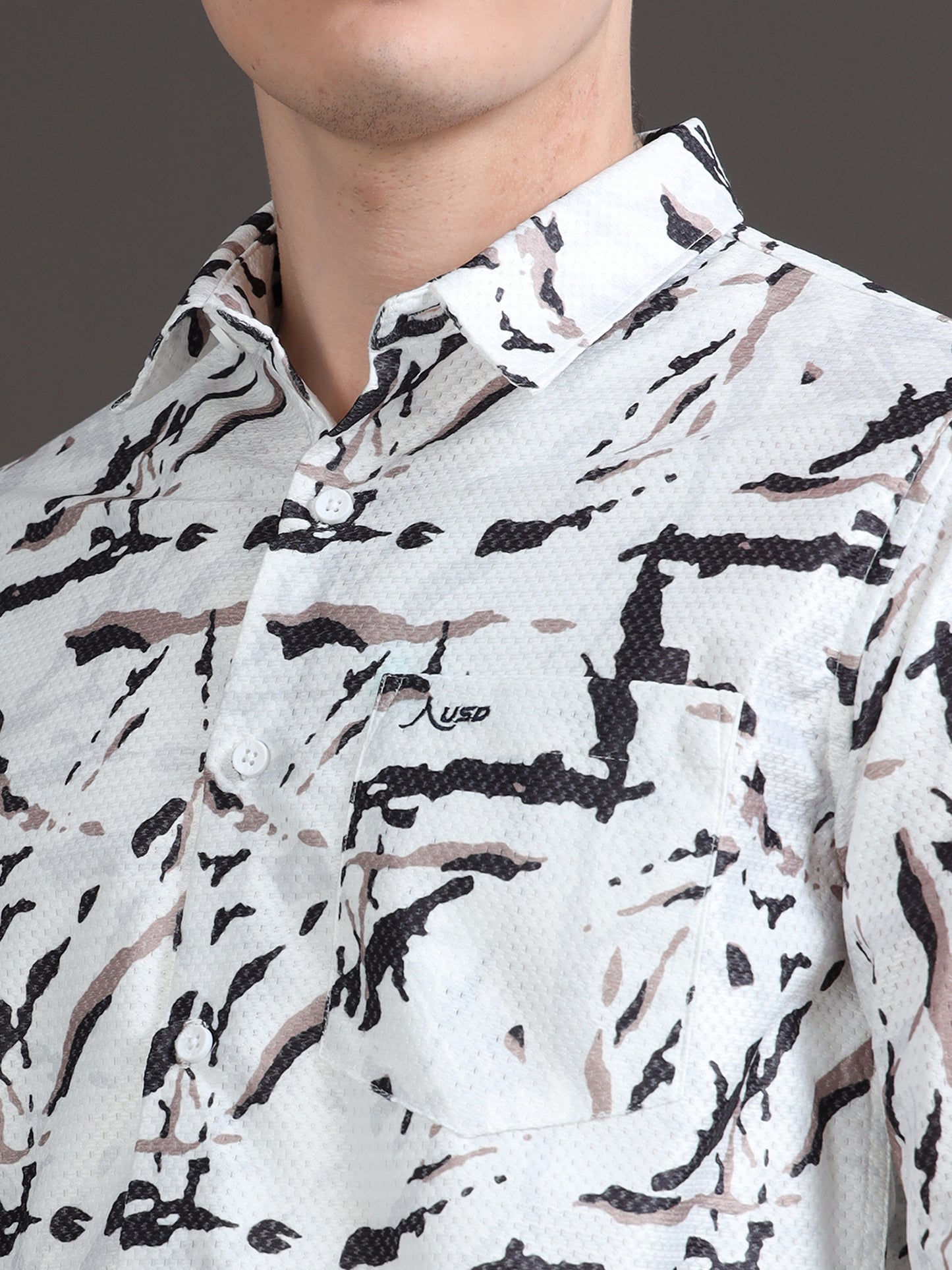Crochet Digital Printed Shirts - 357/4