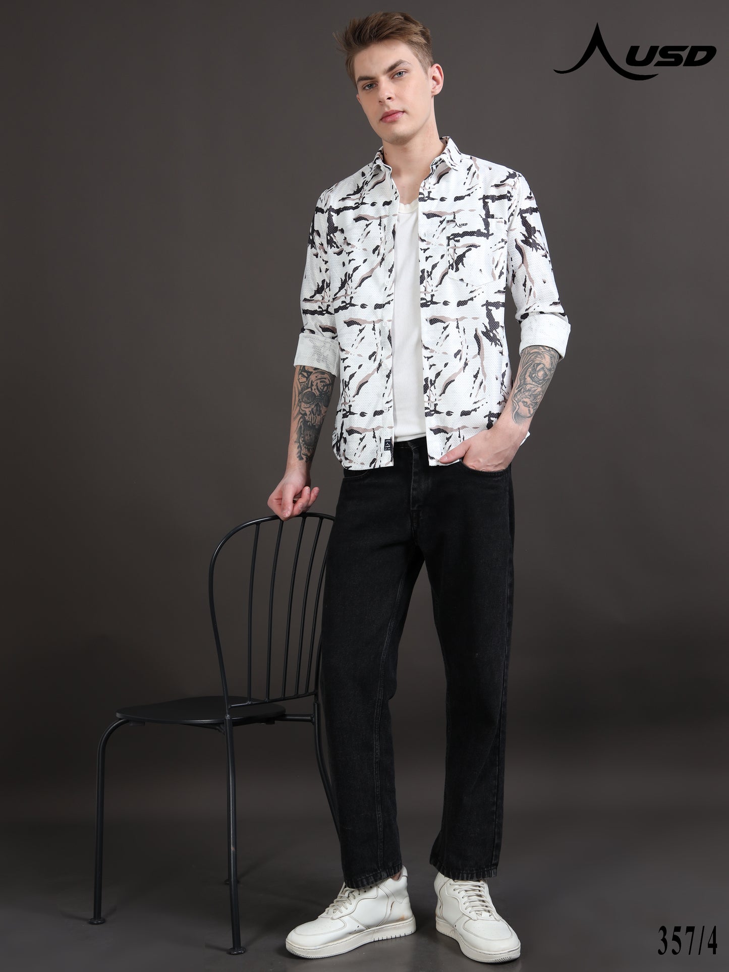 Crochet Digital Printed Shirts - 357/4