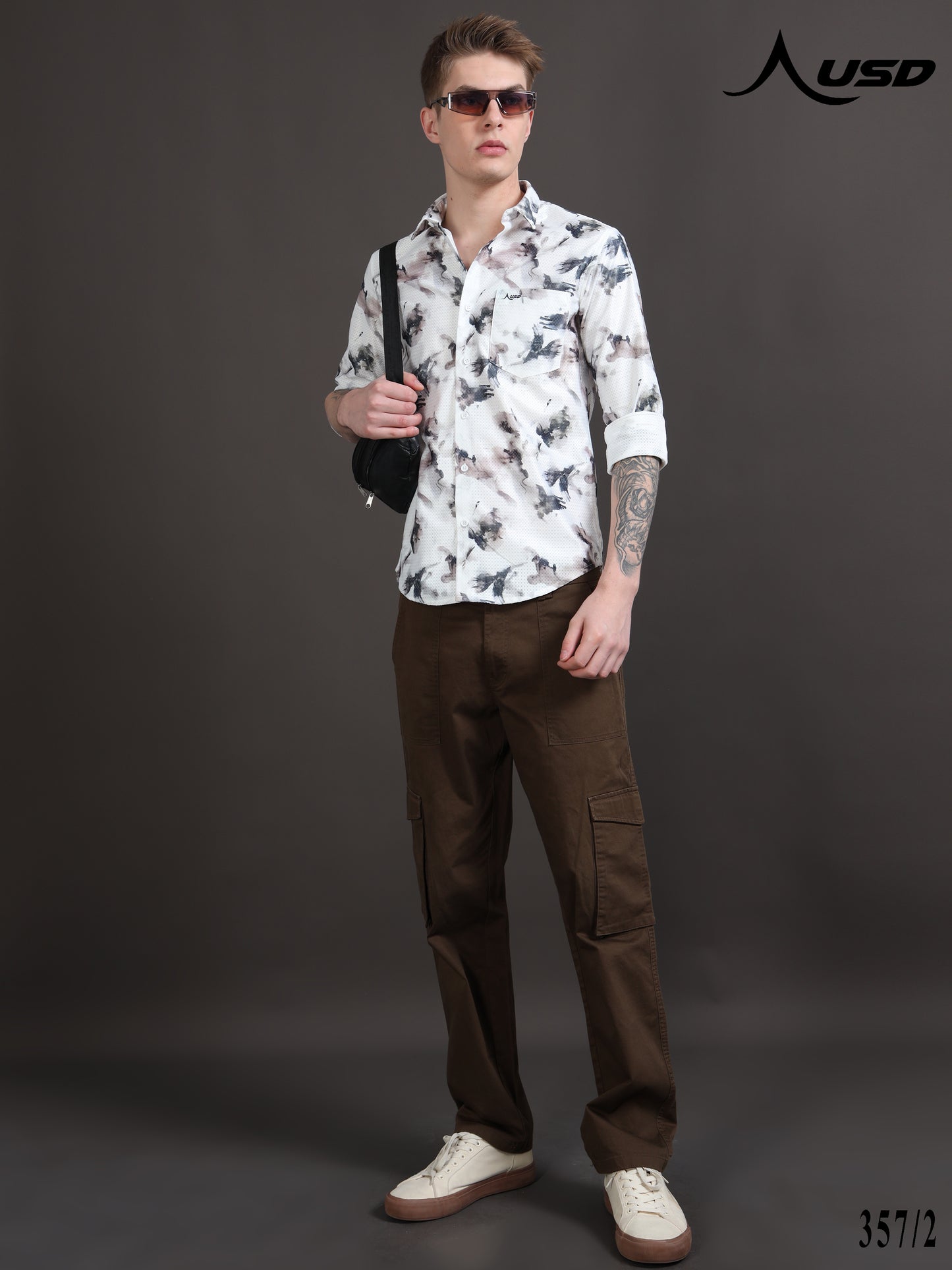357/2-Crochet Digital Printed Shirts