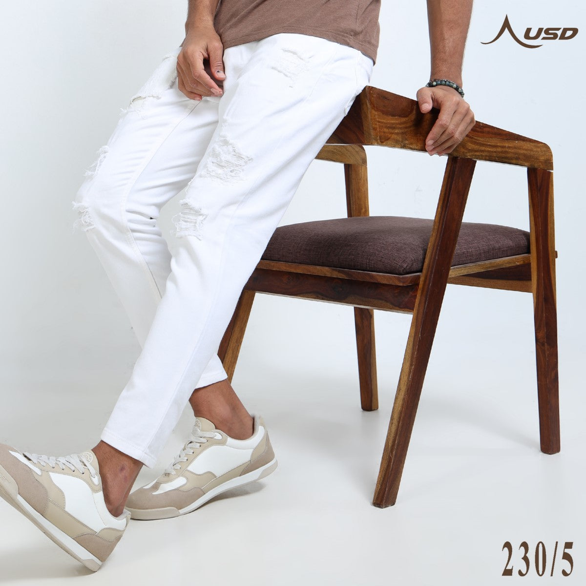 Ripped Ankle Fit Jeans Bold Streetwear-230/5