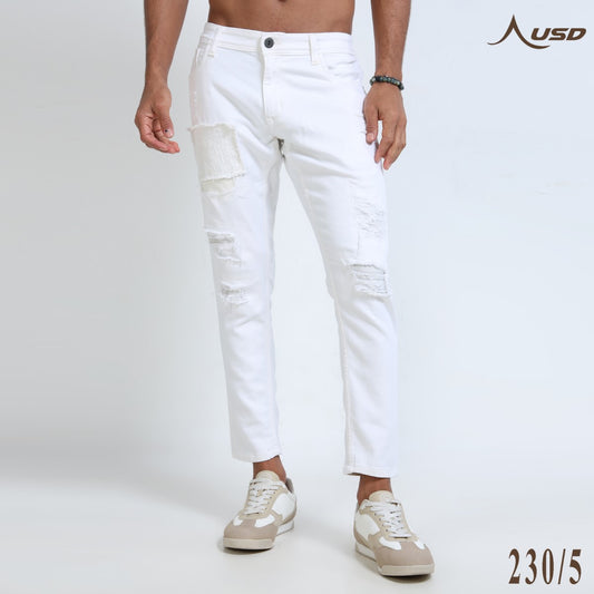 Ripped Ankle Fit Jeans Bold Streetwear-230/5