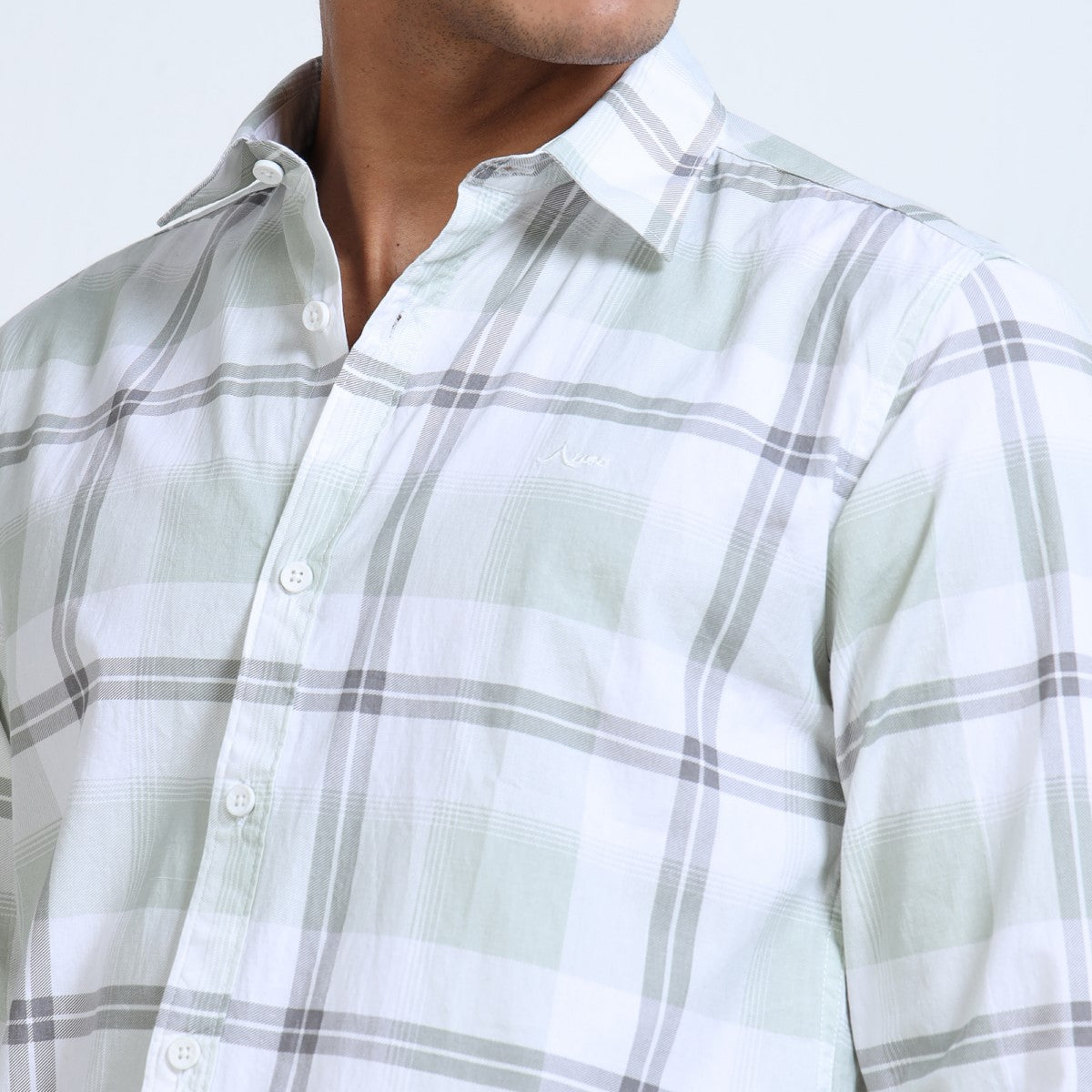Twil Cotton Printed Chex Shirts - 339/3