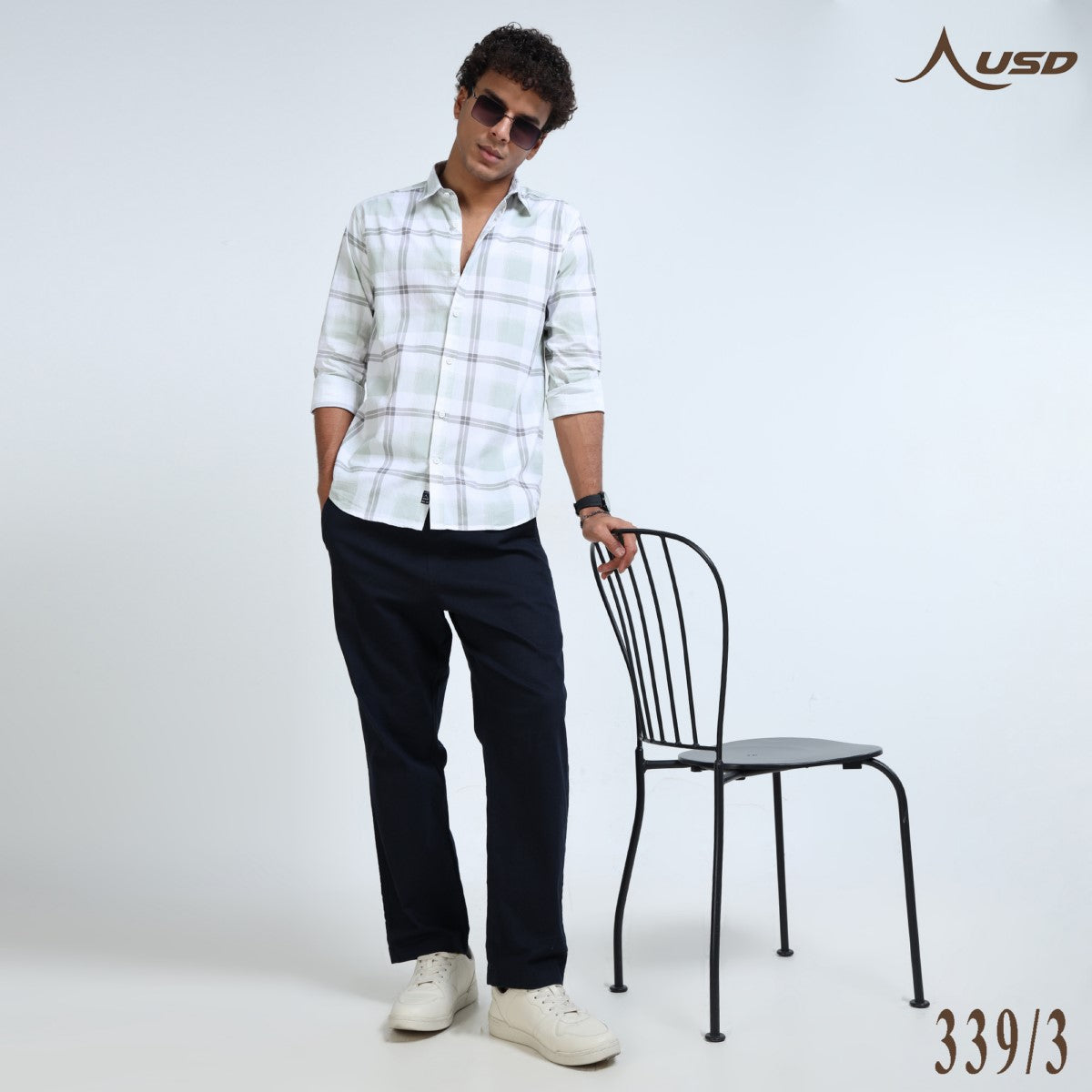 Twil Cotton Printed Chex Shirts - 339/3
