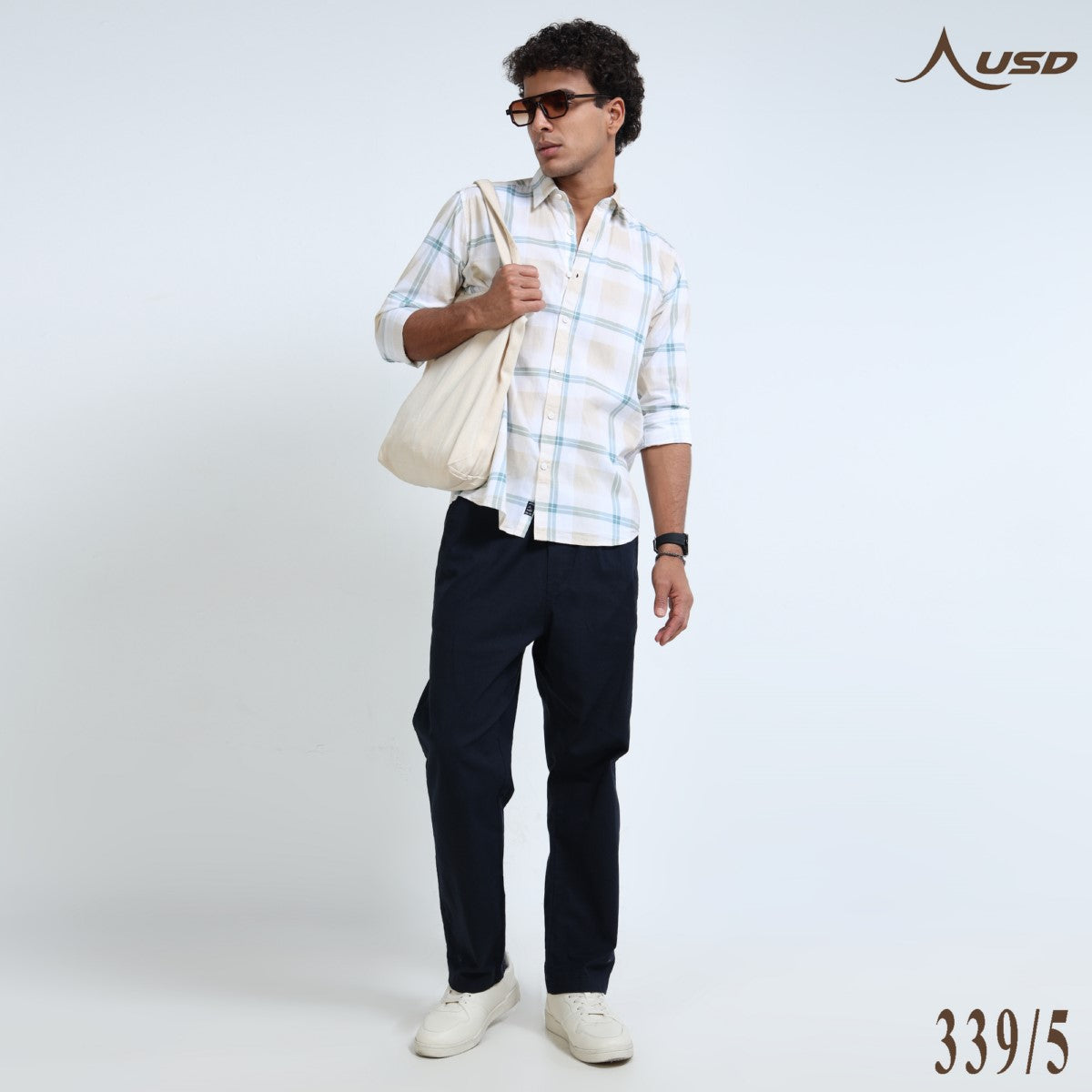 Twill Cotton Printed Chex Shirts - 339/5