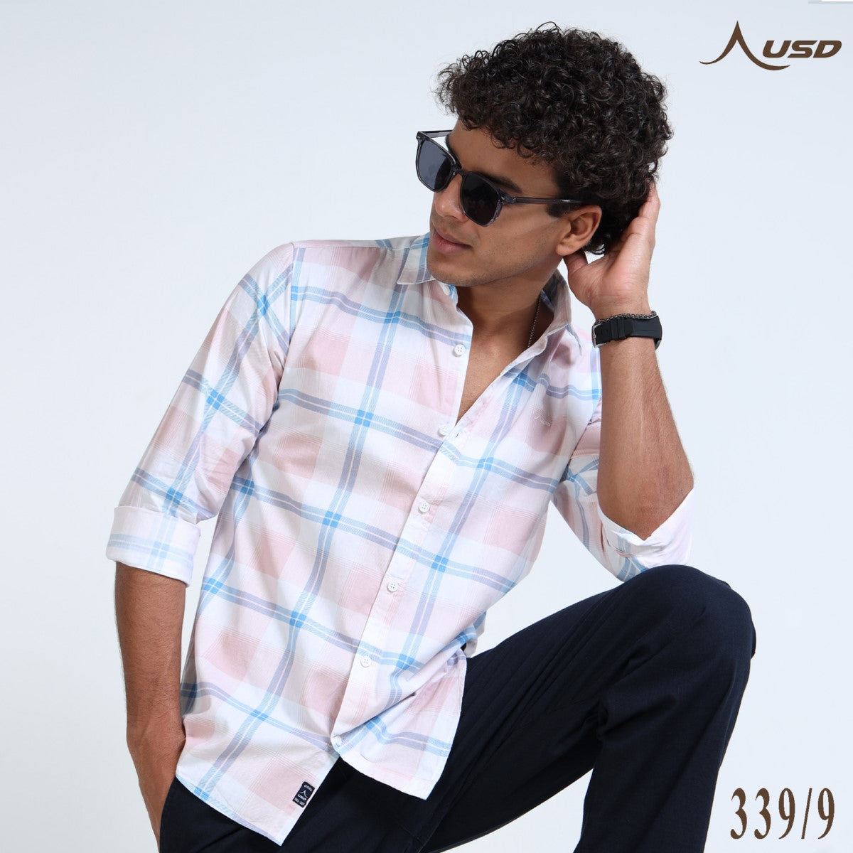 Twill Cotton Printed Chex Shirts - 339/9