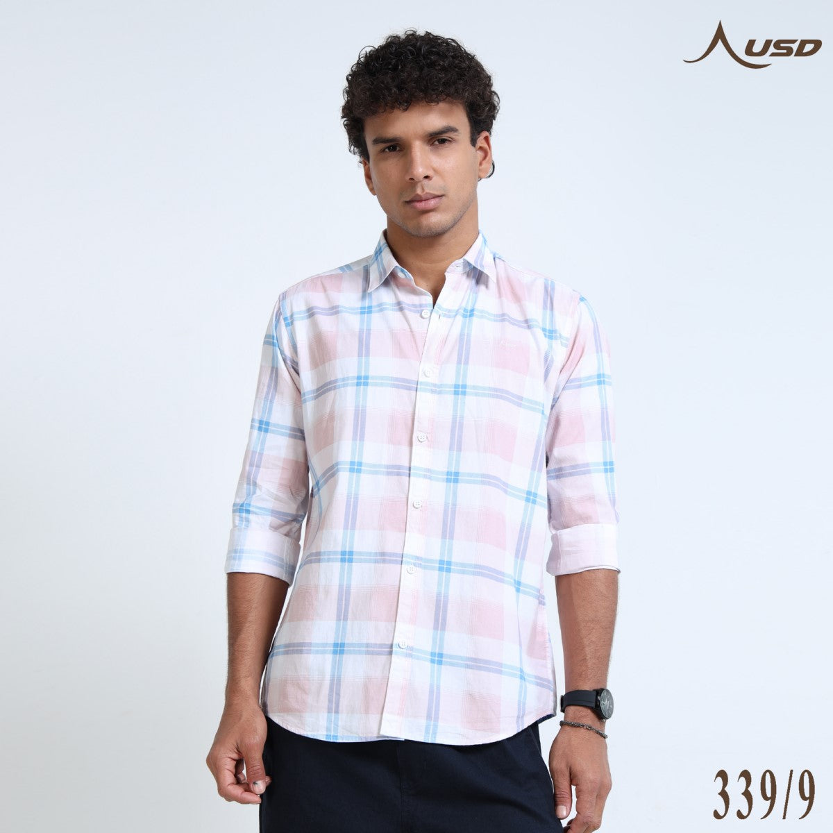 Twill Cotton Printed Chex Shirts - 339/9
