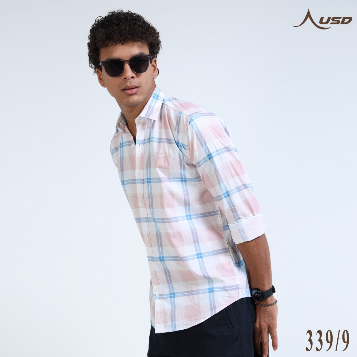 Twill Cotton Printed Chex Shirts - 339/9