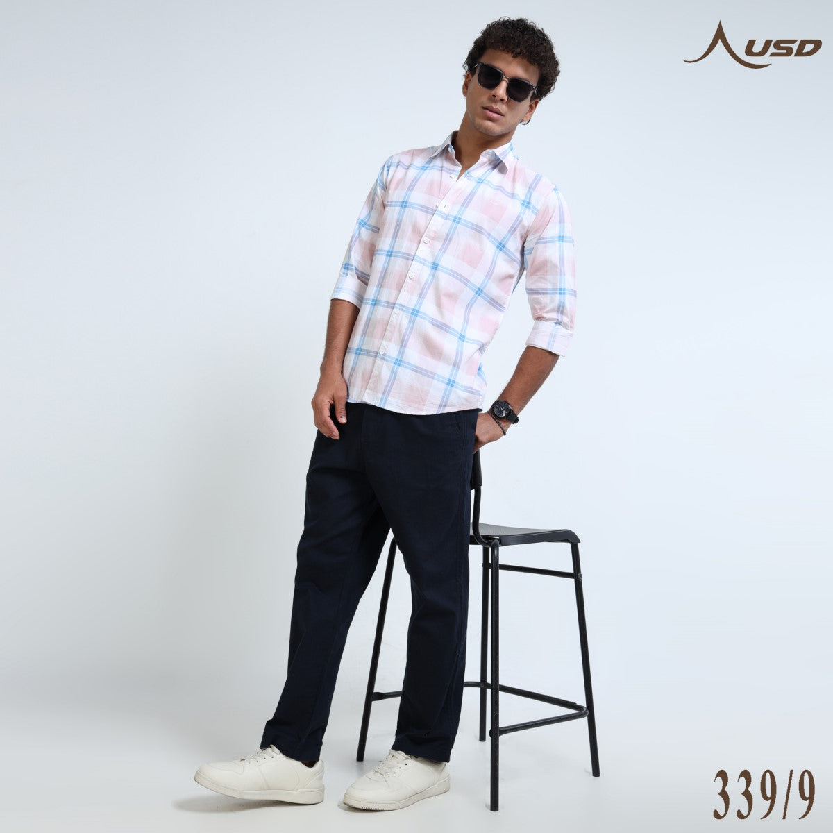 Twill Cotton Printed Chex Shirts - 339/9