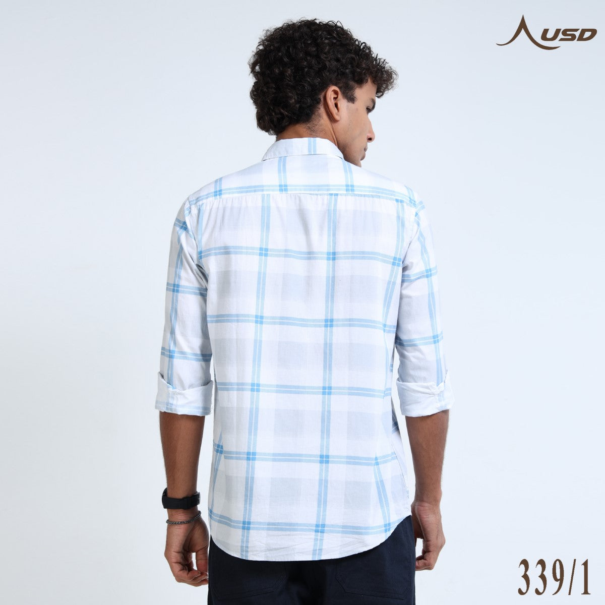 Twil Cotton Printed Chex Shirts - 339/1