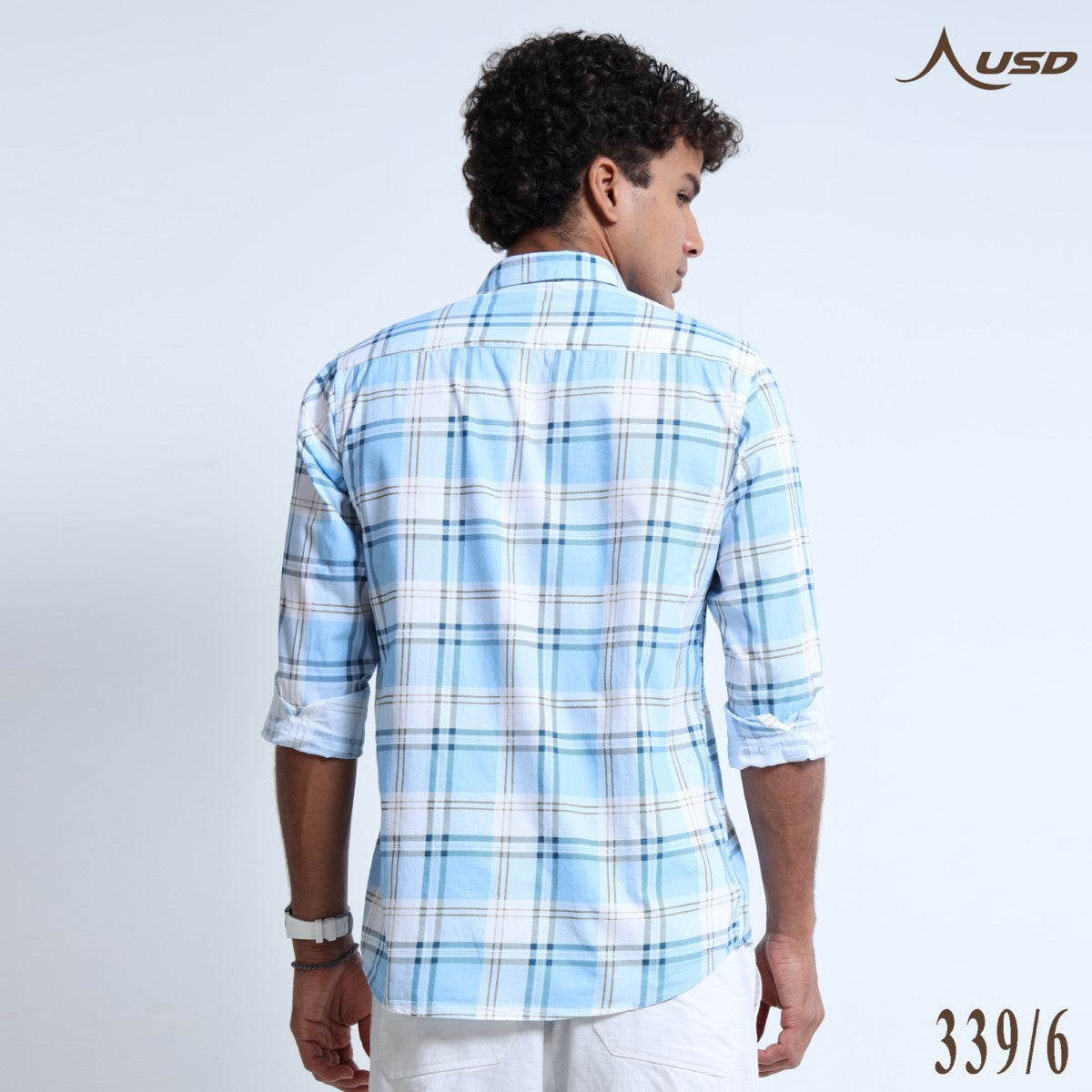 Twill Cotton Printed Chex Shirts - 339/6