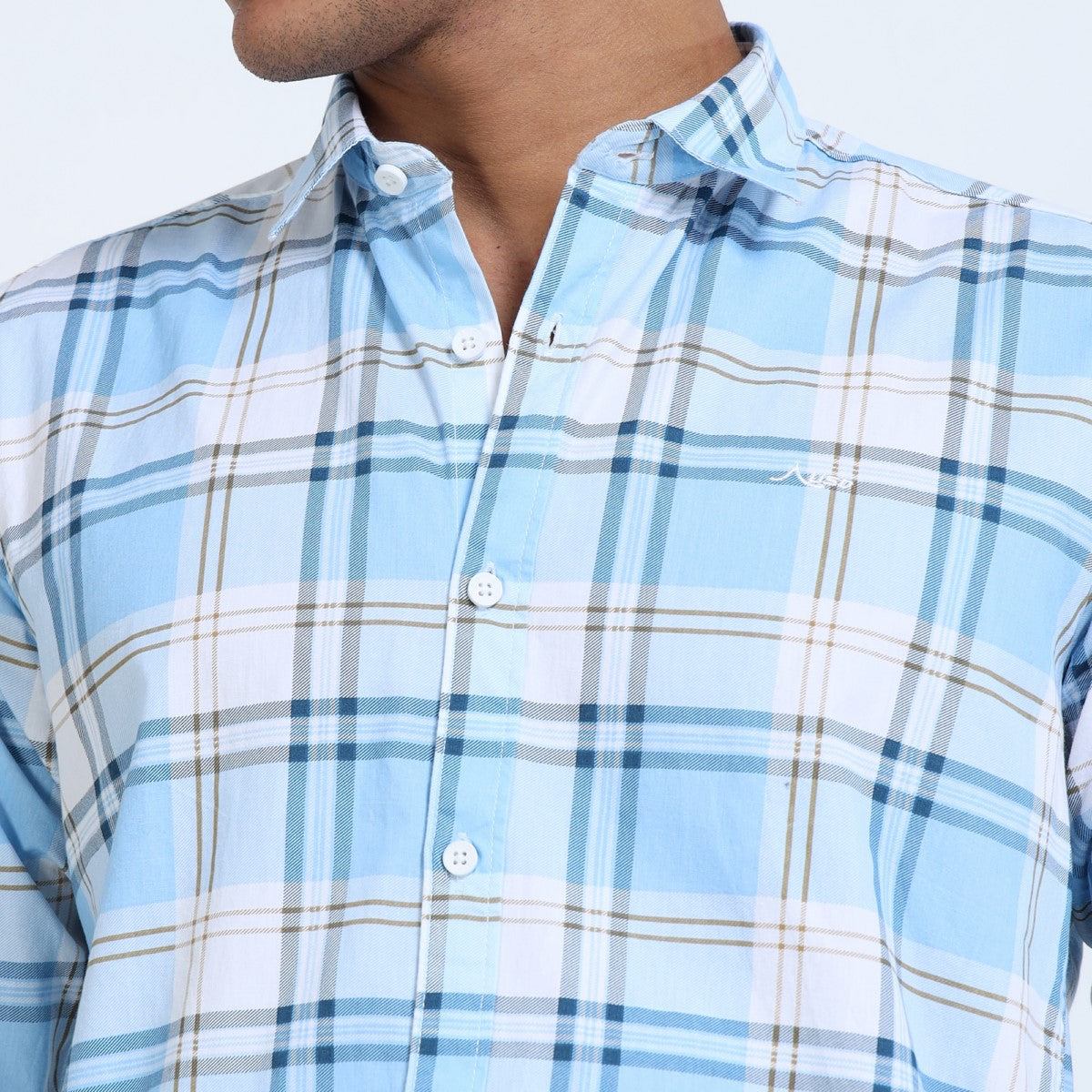 Twill Cotton Printed Chex Shirts - 339/6