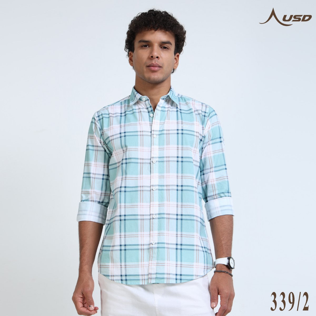 Twil Cotton Printed Chex Shirts - 339/2