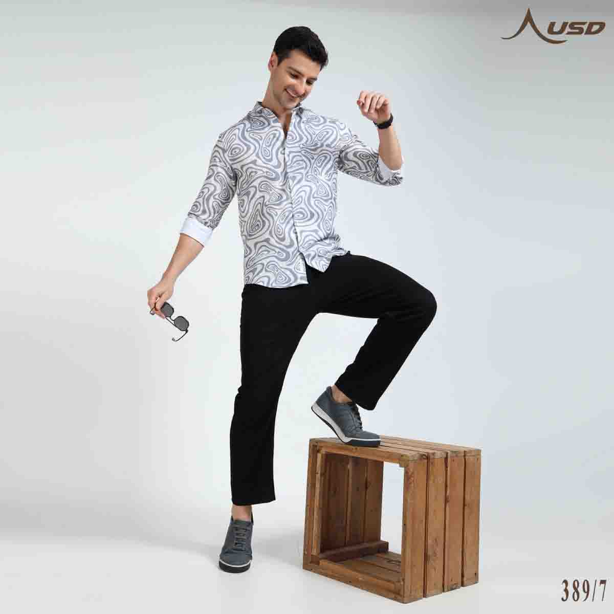 Premium Oxford Digital Printed Shirts-389/7