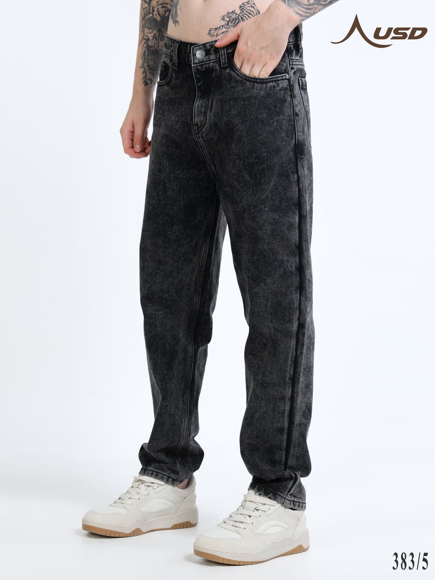 383/5-Classic MOM Fit Jeans - Comfort With Style"