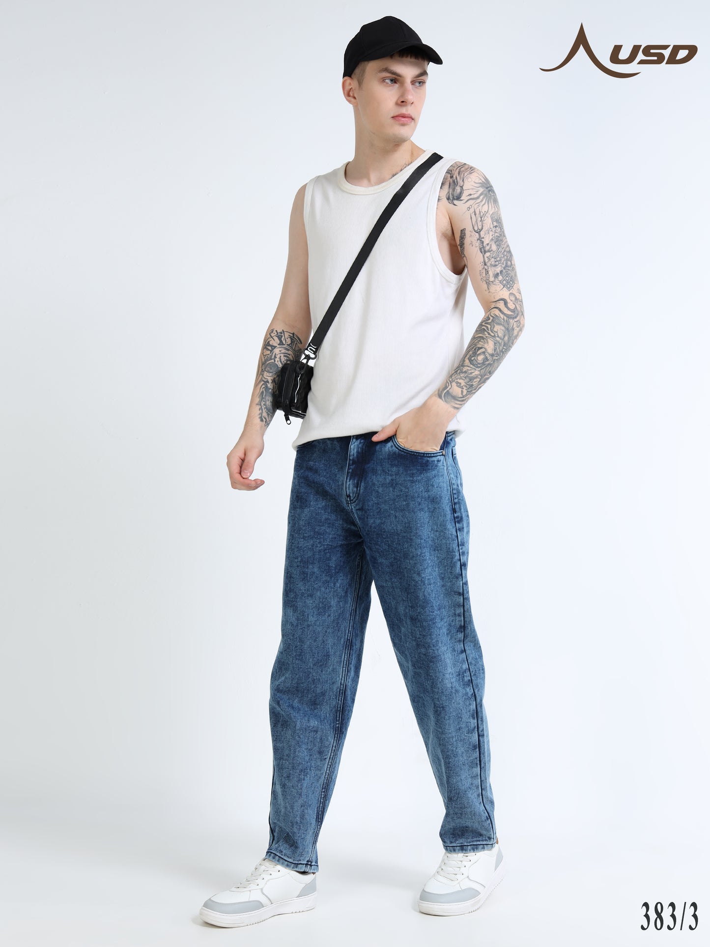 383/3-Classic MOM Fit Jeans - Comfort With Style"
