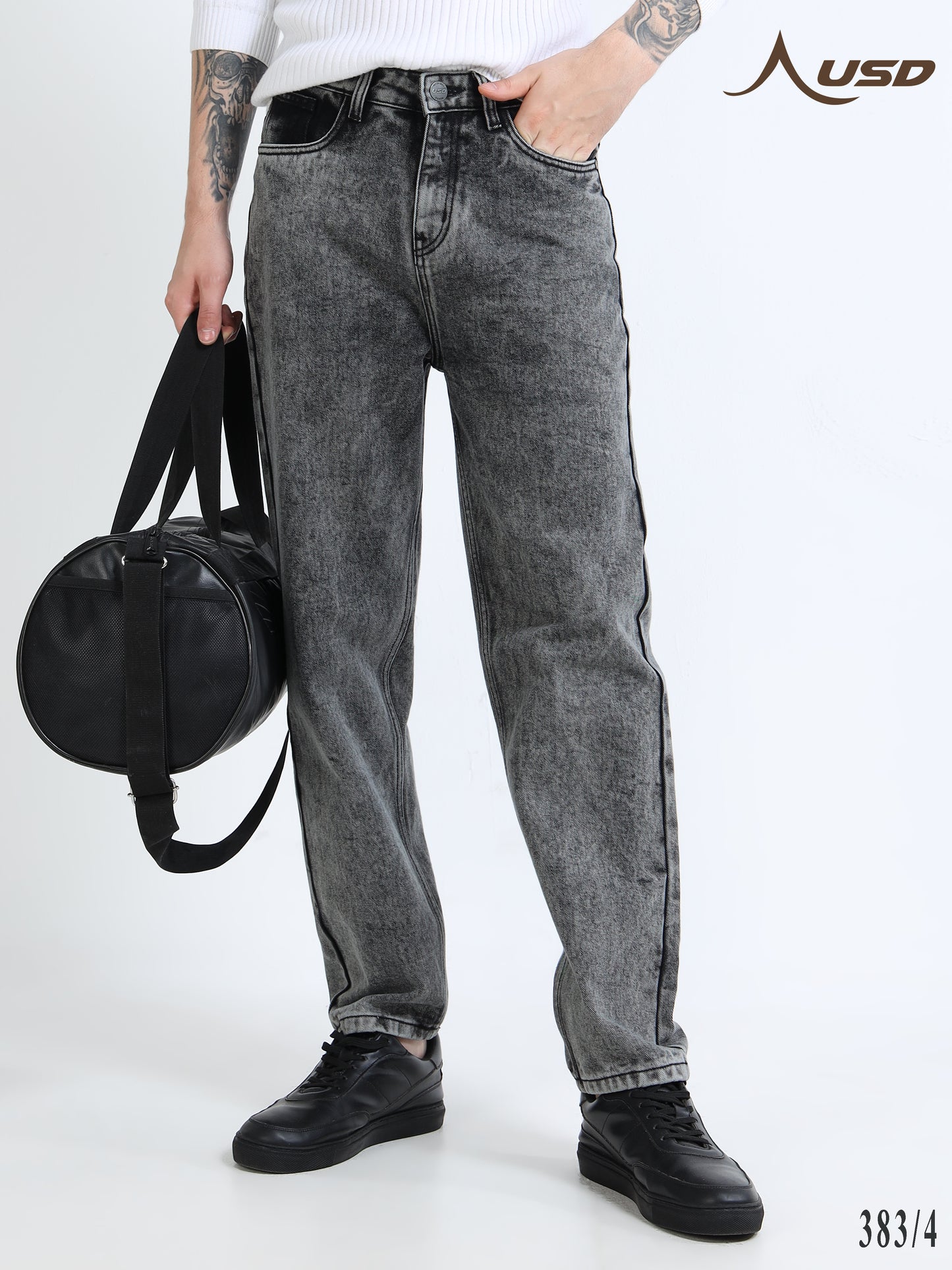 383/4-Classic MOM Fit Jeans - Comfort With Style"