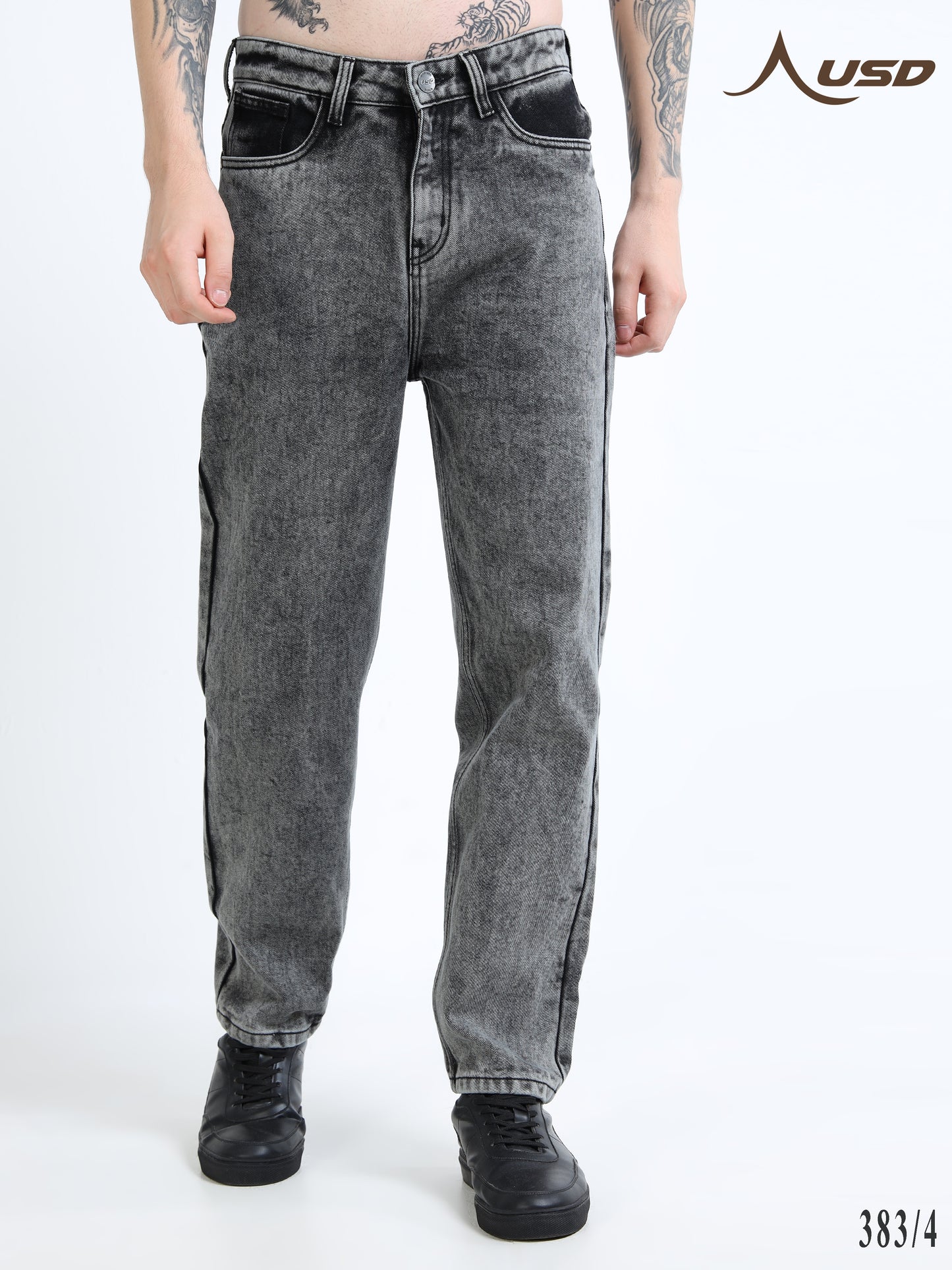 383/4-Classic MOM Fit Jeans - Comfort With Style"