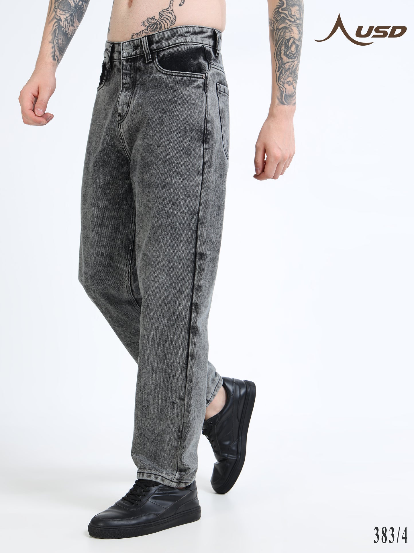 383/4-Classic MOM Fit Jeans - Comfort With Style"